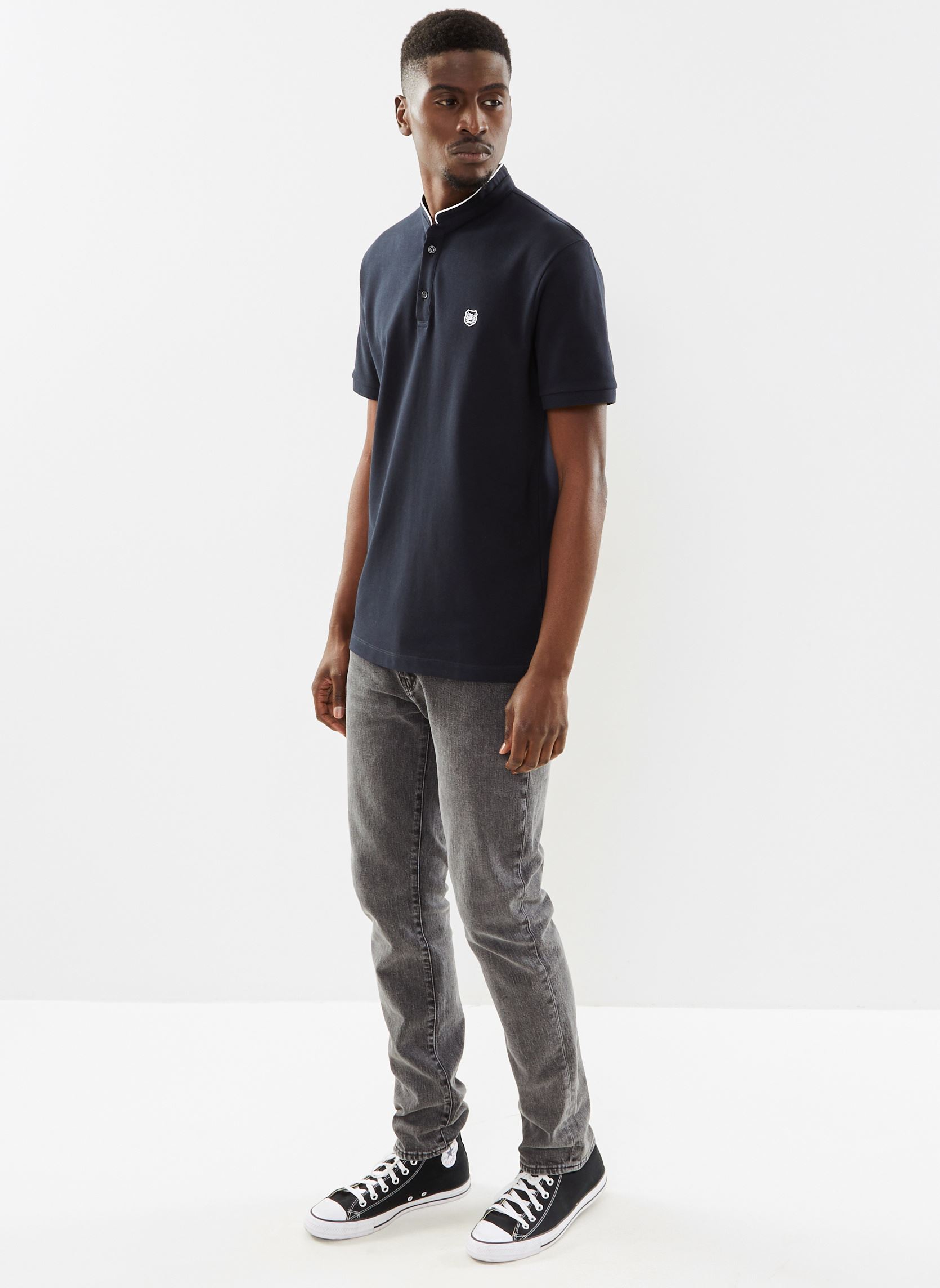 Kurzarm-Poloshirts HPOC28010K blau The Kooples Kurzarm-Poloshirts HPOC28010K blau Navy