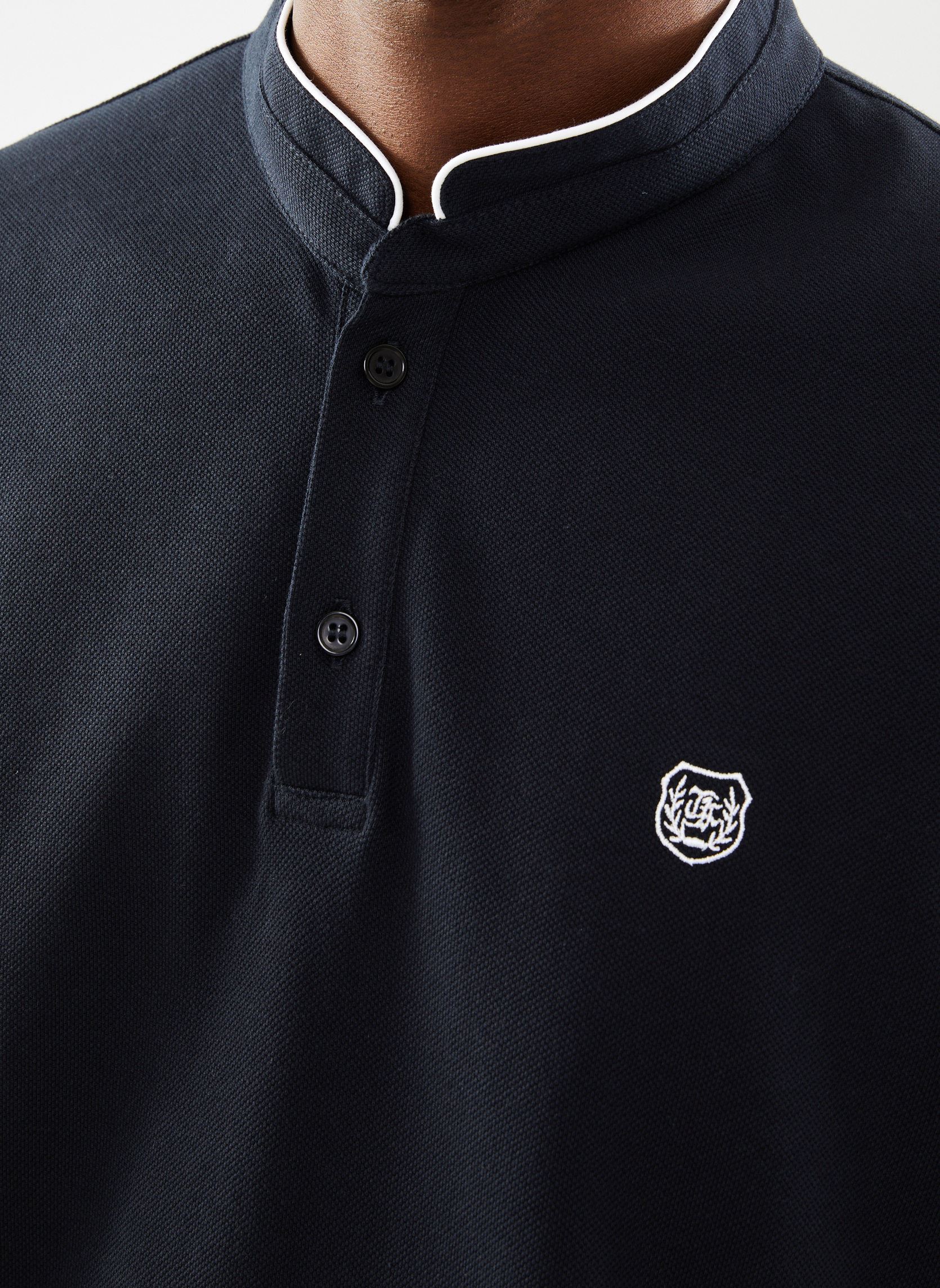 Kurzarm-Poloshirts HPOC28010K blau The Kooples Kurzarm-Poloshirts HPOC28010K blau Navy