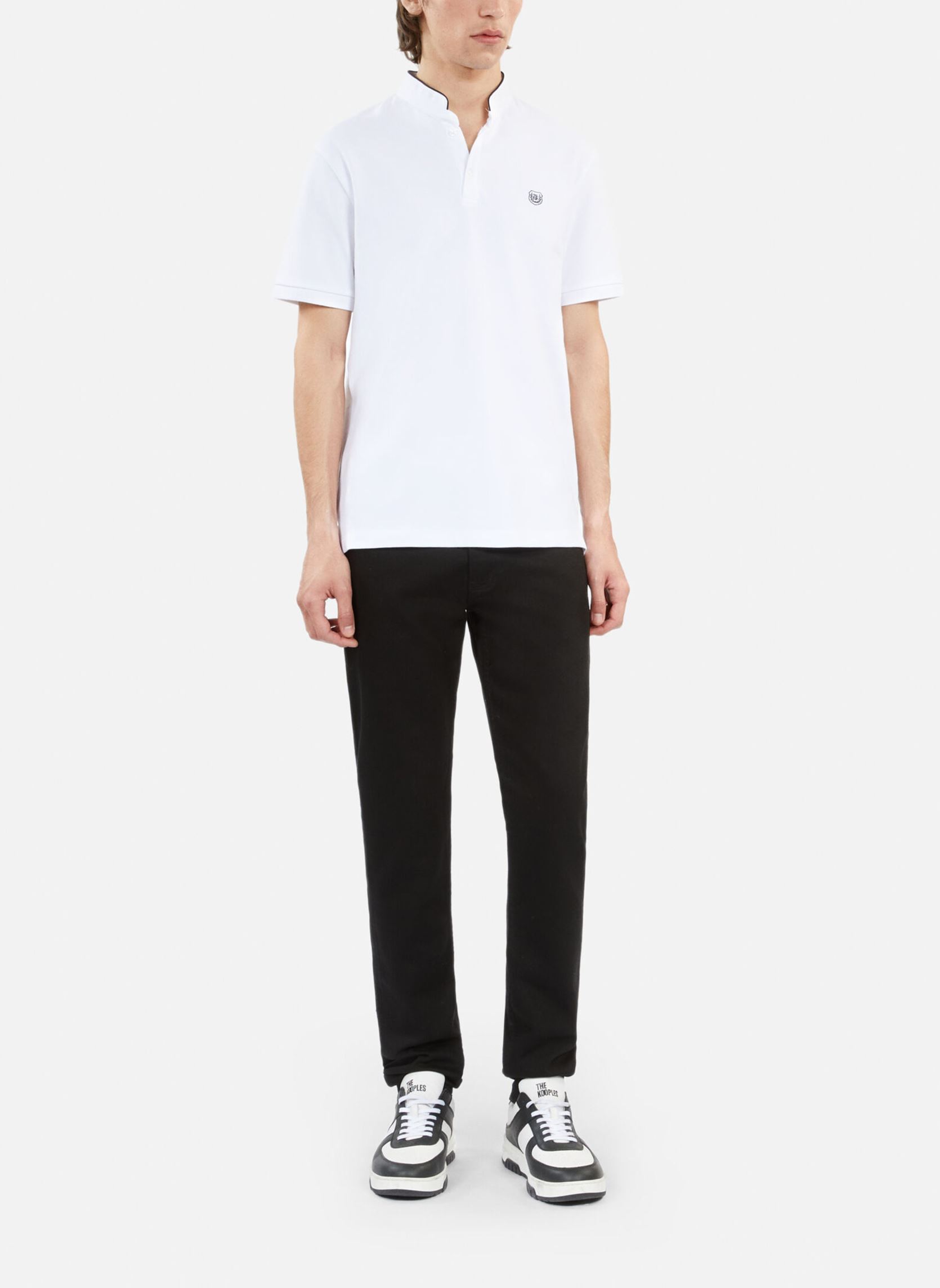 Kurzarm-Poloshirts HPOC28010K damen weiß The Kooples Kurzarm-Poloshirts HPOC28010K damen weiß White