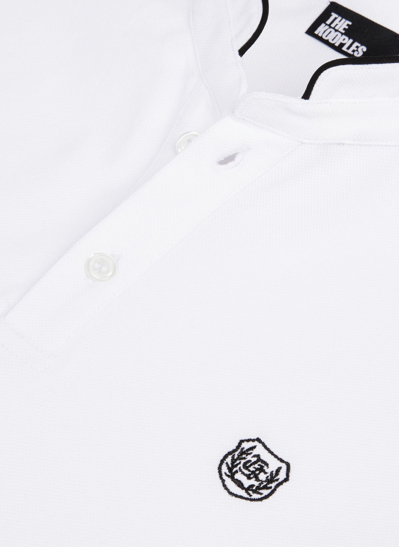 Kurzarm-Poloshirts HPOC28010K damen weiß The Kooples Kurzarm-Poloshirts HPOC28010K damen weiß White