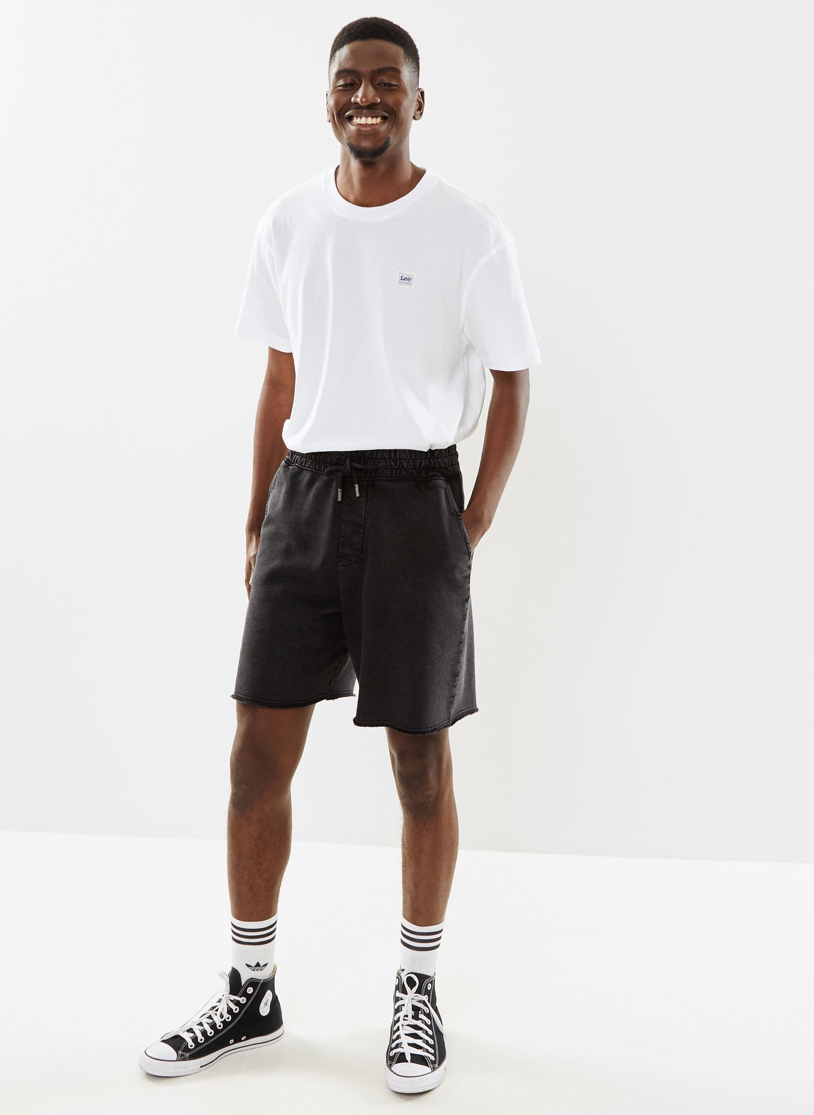 Pantaloncini HSHO28039K uomo nero The Kooples Pantaloncini HSHO28039K uomo nero Black