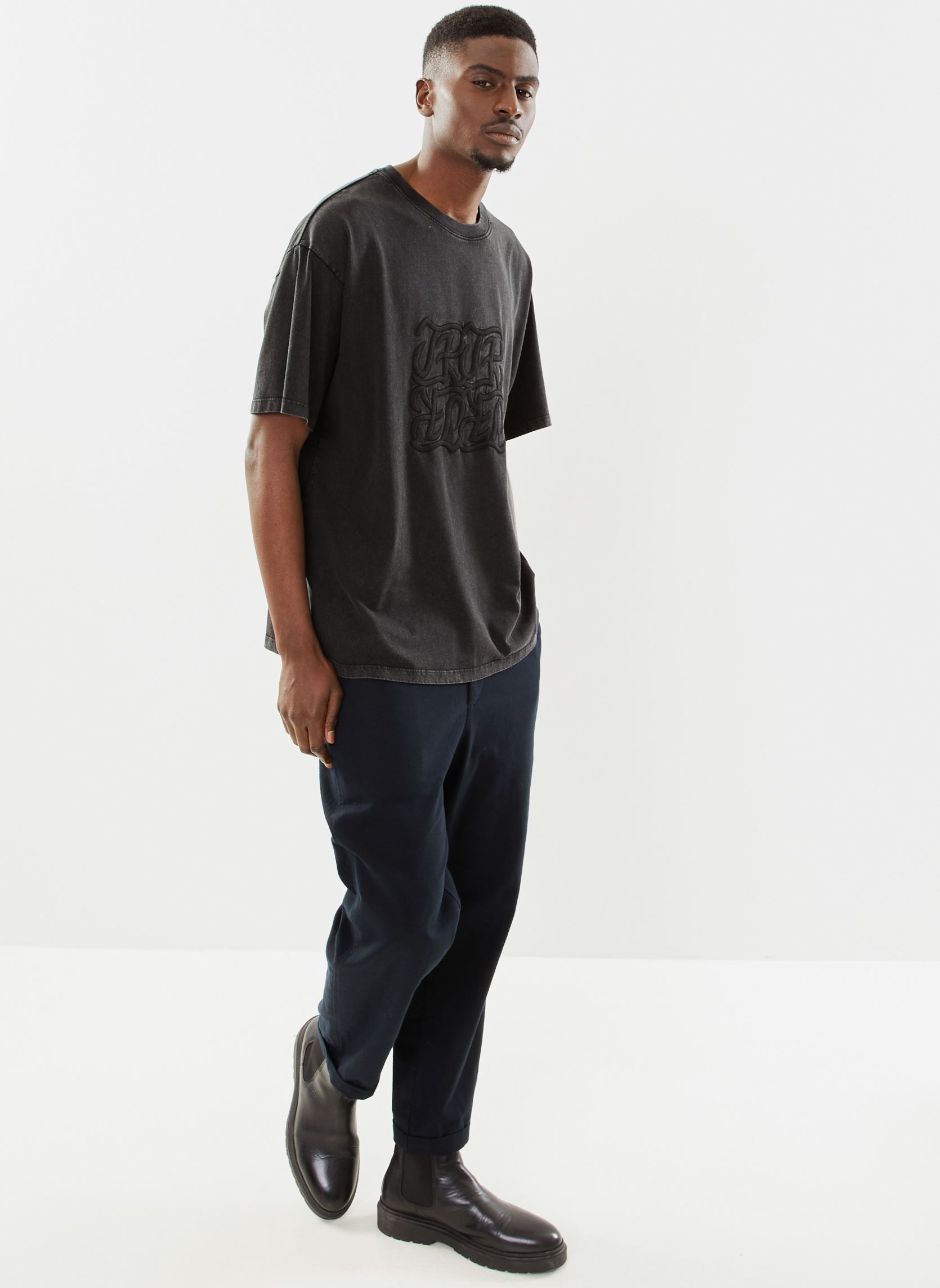 Tee-shirts manches courtes HTSC28039K homme noir The Kooples Tee-shirts manches courtes HTSC28039K homme noir Black