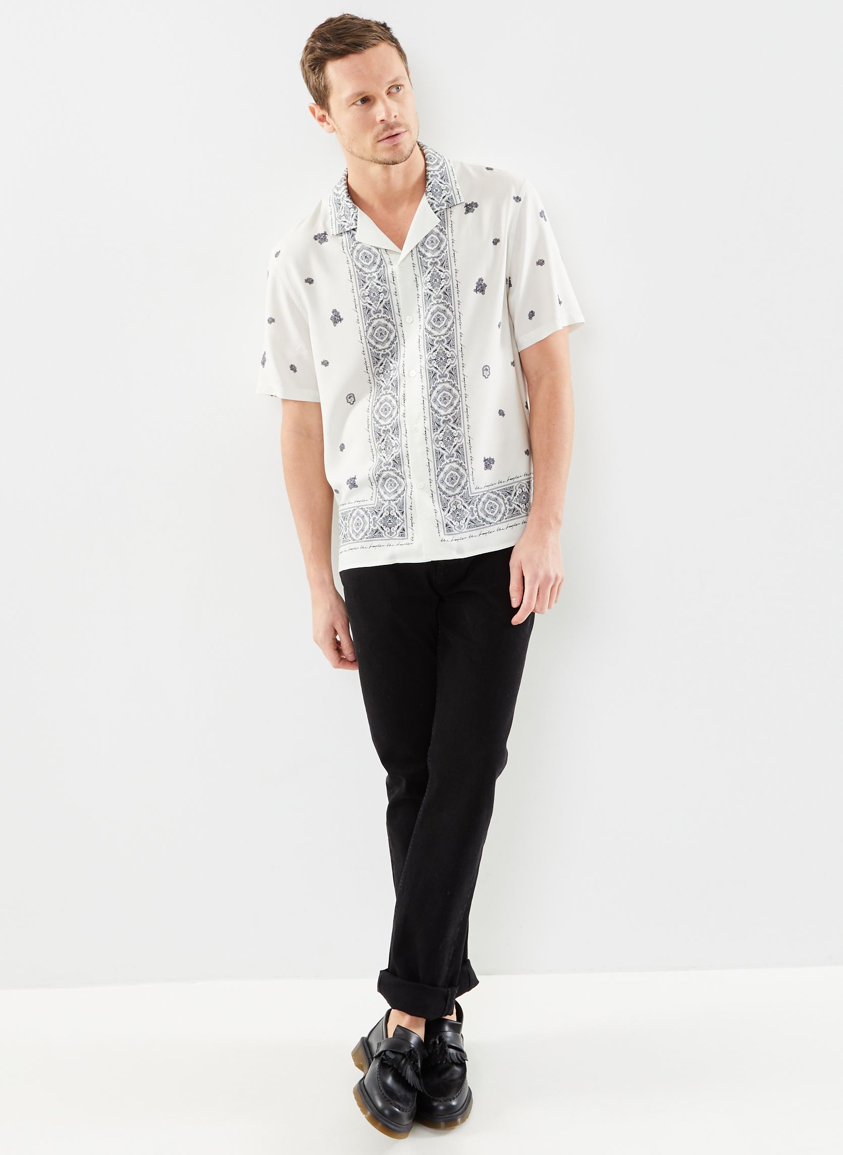 Hemden HCCC28068K heren wit The Kooples Hemden HCCC28068K heren wit Ecru