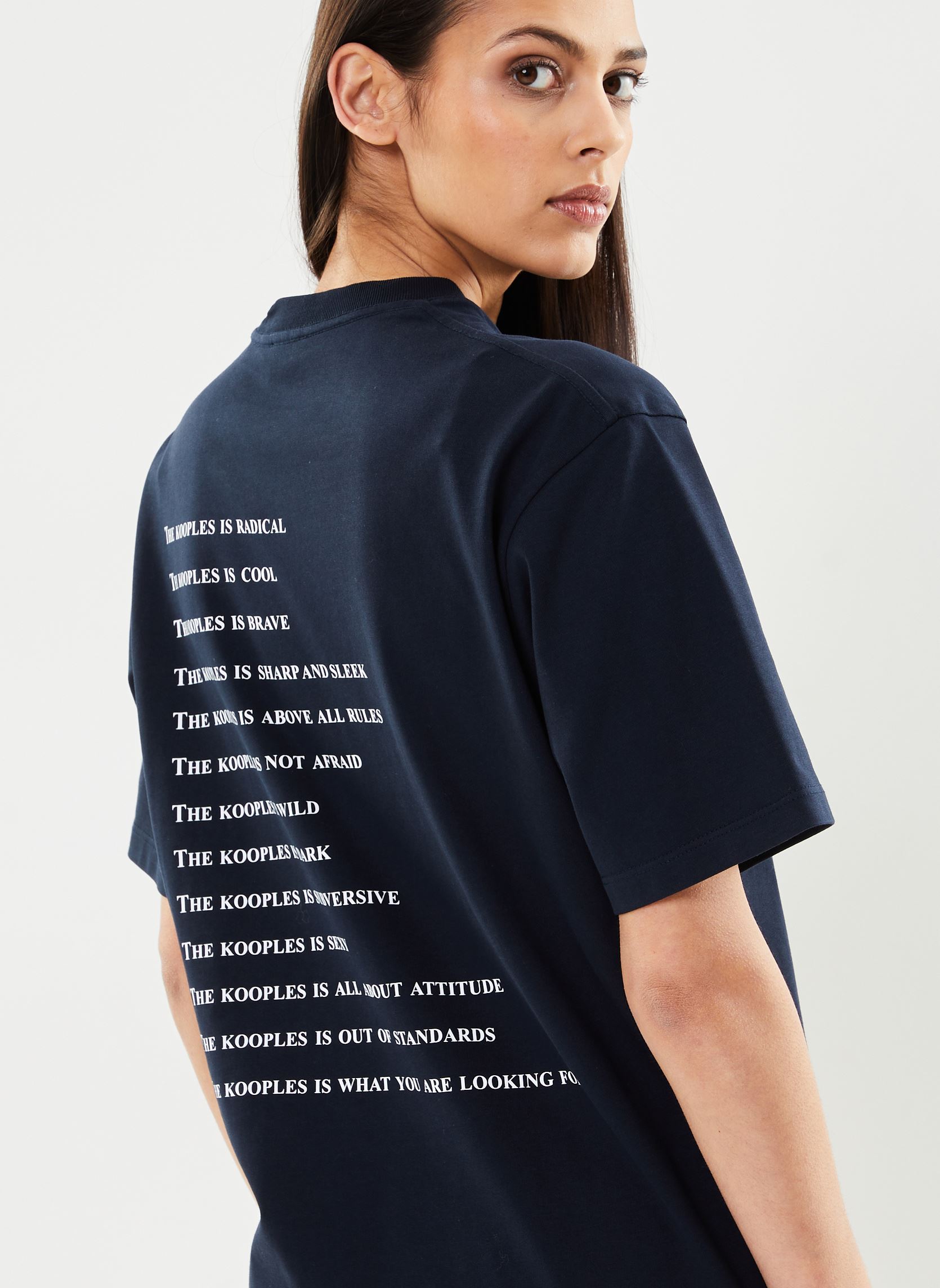 Kurzarm-T-Shirts HTSC26014K herren blau The Kooples Kurzarm-T-Shirts HTSC26014K herren blau Navy