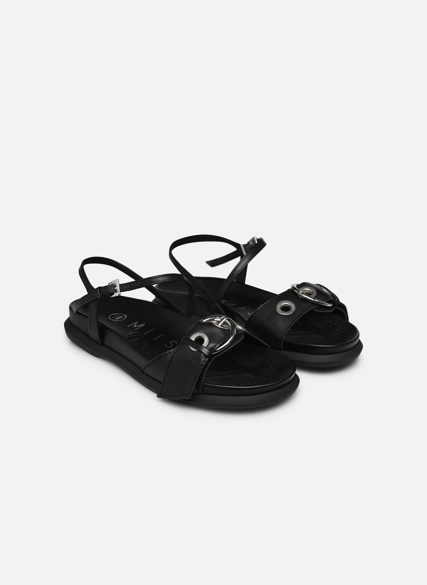 Flache Sandalen Silba damen schwarz E8 by Miista Flache Sandalen Silba damen schwarz BLACK