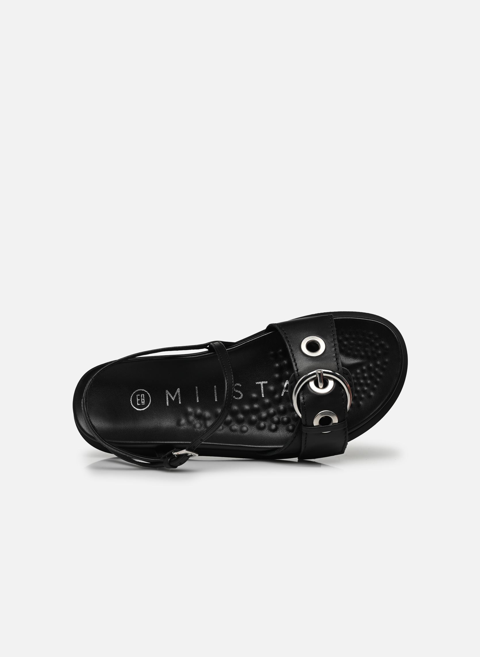 Flache Sandalen Silba damen schwarz E8 by Miista Flache Sandalen Silba damen schwarz BLACK