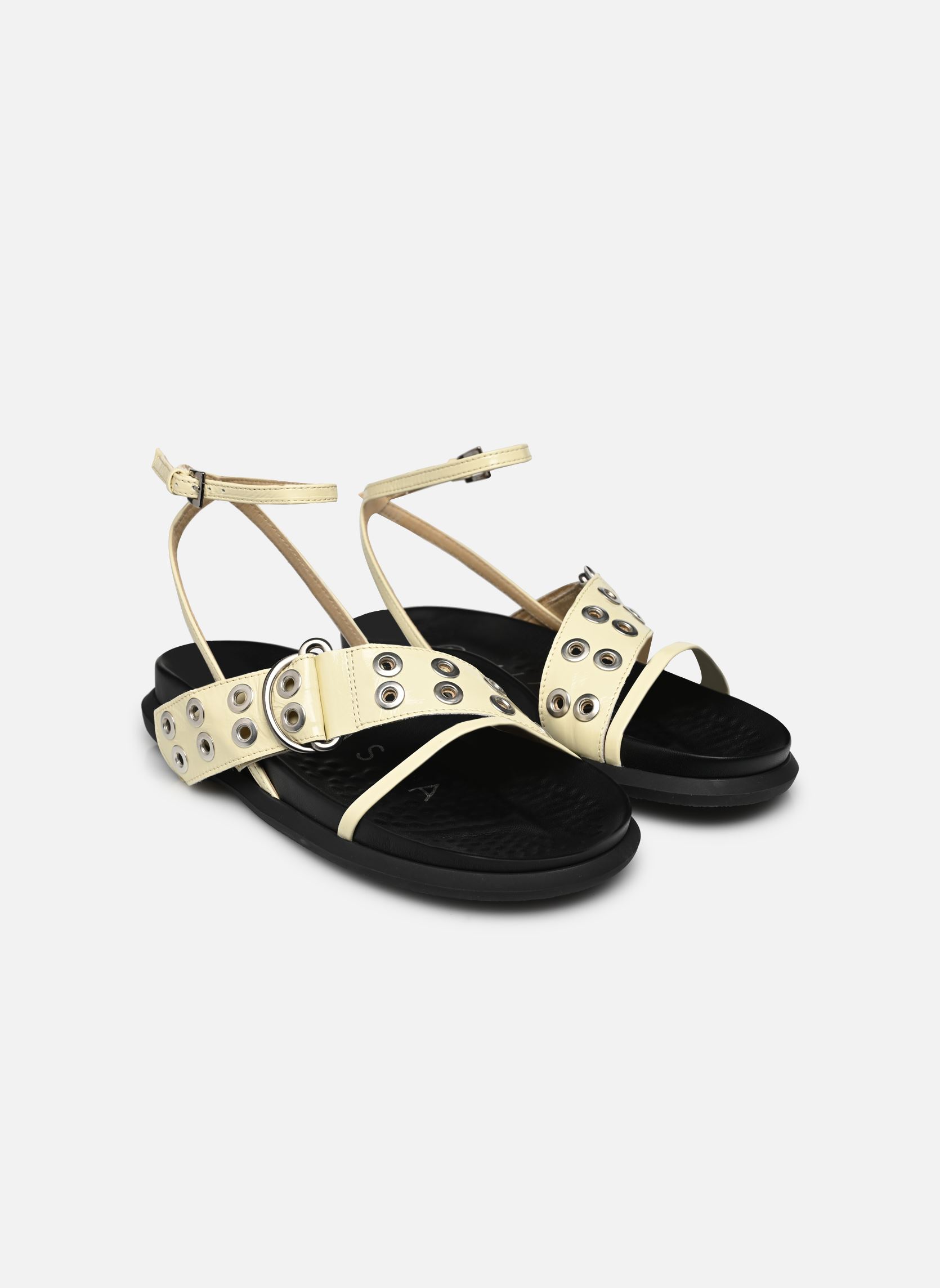 Sandalias planas Zilda mujer beige E8 by Miista Sandalias planas Zilda mujer beige VANILLA