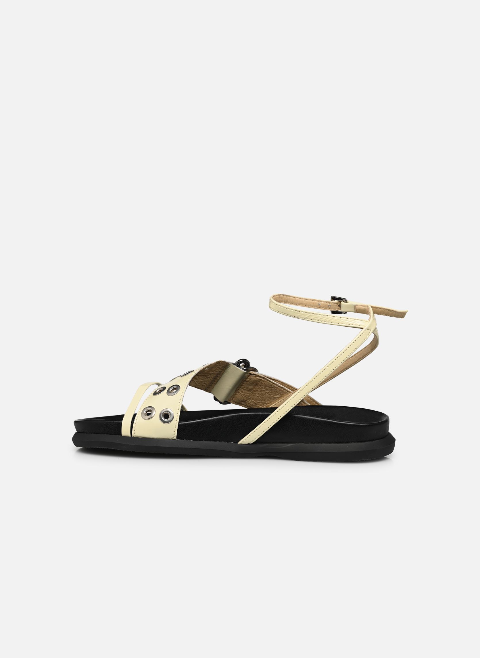 Sandalias planas Zilda mujer beige E8 by Miista Sandalias planas Zilda mujer beige VANILLA