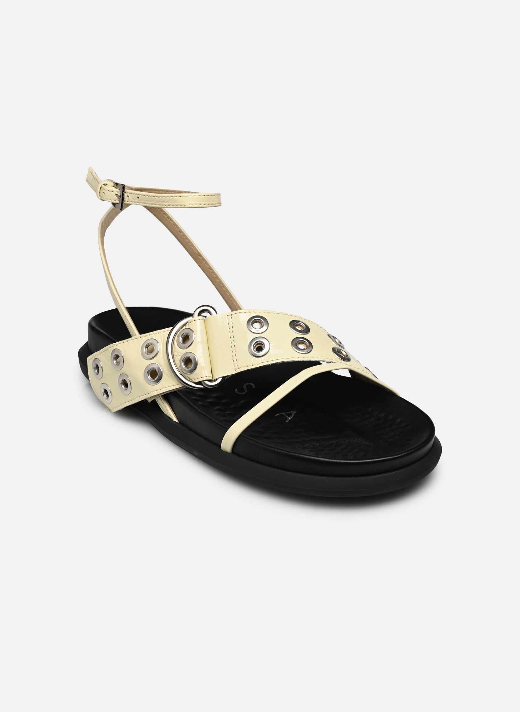 Sandalias planas Zilda mujer beige E8 by Miista Sandalias planas Zilda mujer beige VANILLA