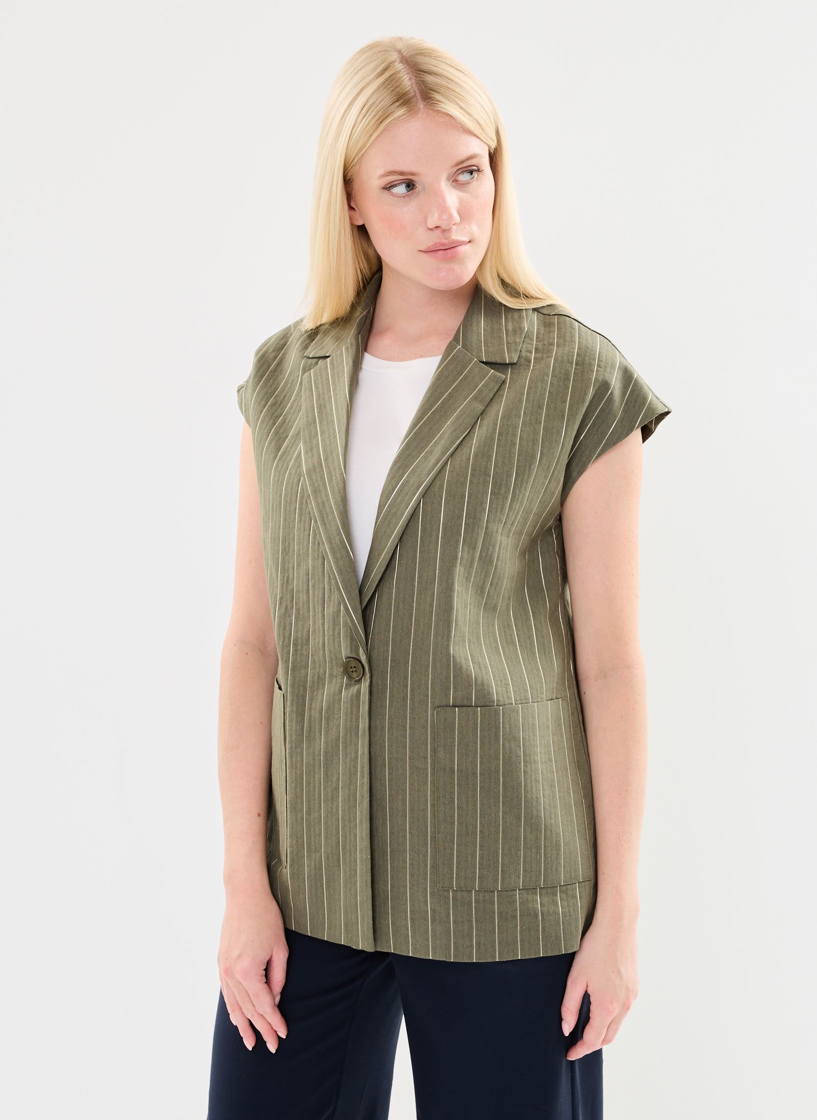 Veste Femme T.A.G.G. Saville - Tweed Vert Et Marron - Taille 12 (36) - Fabriquée Au UK