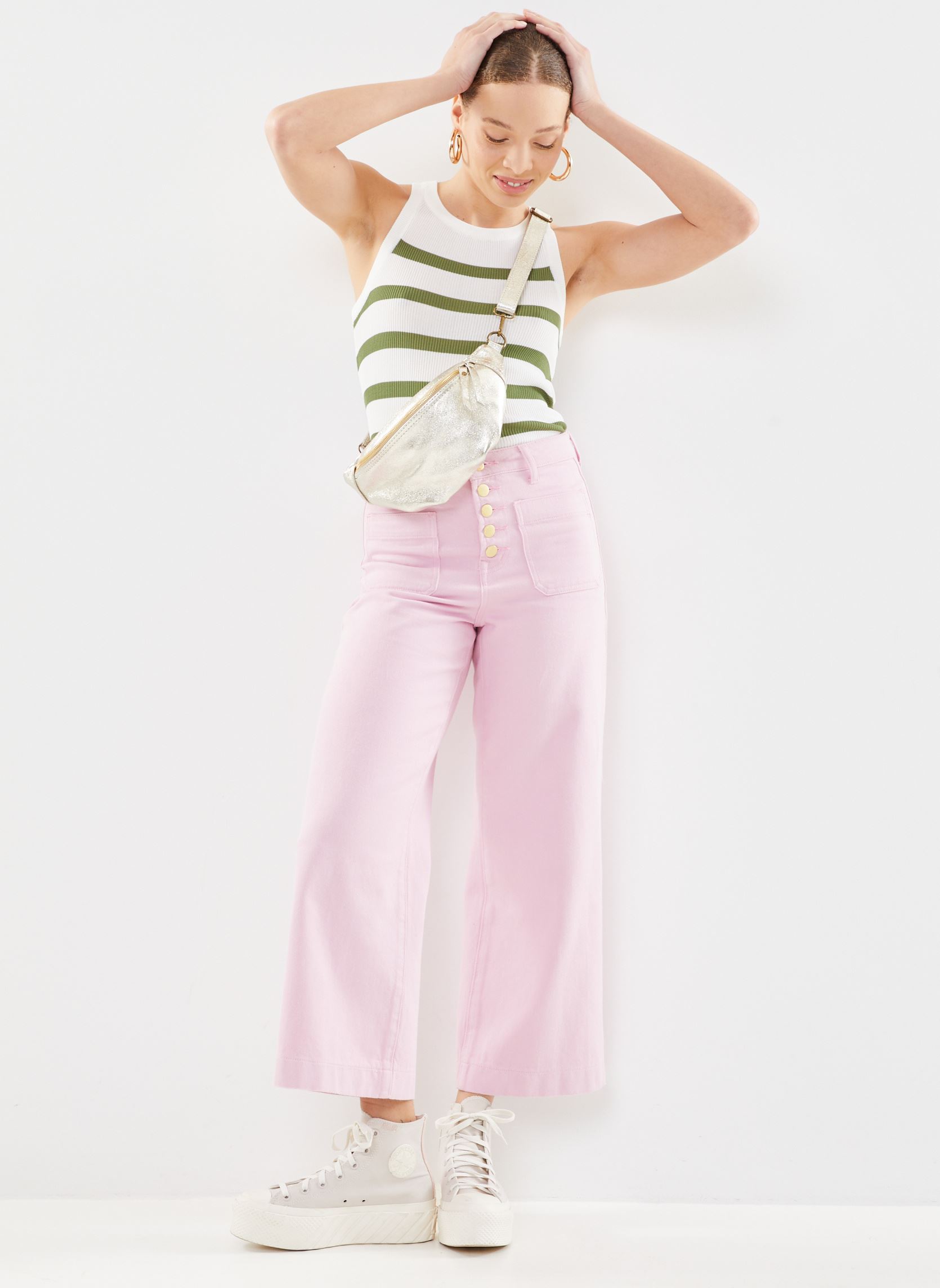 Rechte jeans / Straight Leg Jeans Atlanta T C dames roze La Petite Etoile Rechte jeans / Straight Leg Jeans Atlanta T C dames roze ROSE BABY