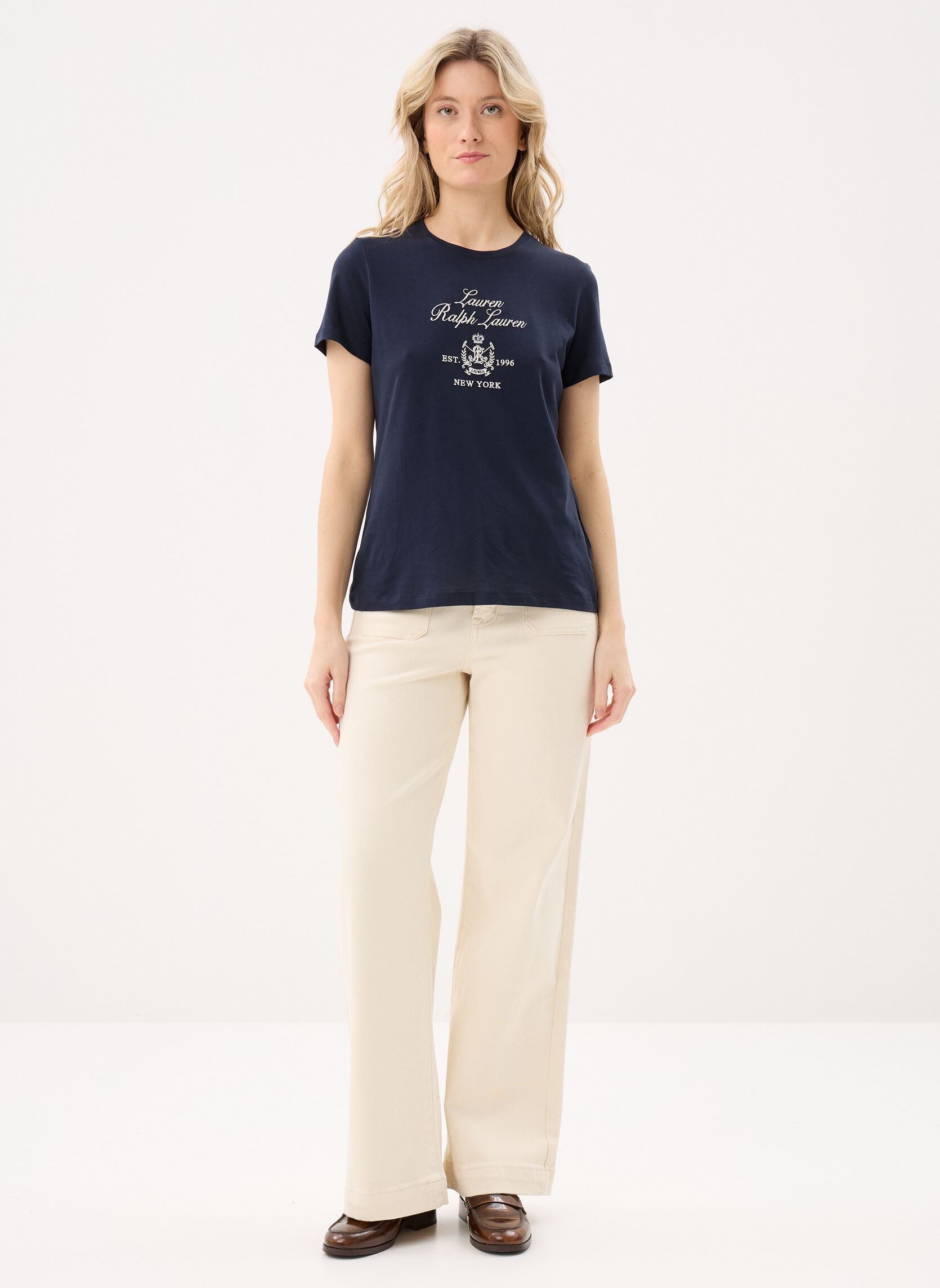 Wijde jeans / Flared Jeans Atlanty dames wit La Petite Etoile Wijde jeans / Flared Jeans Atlanty dames wit NATUREL