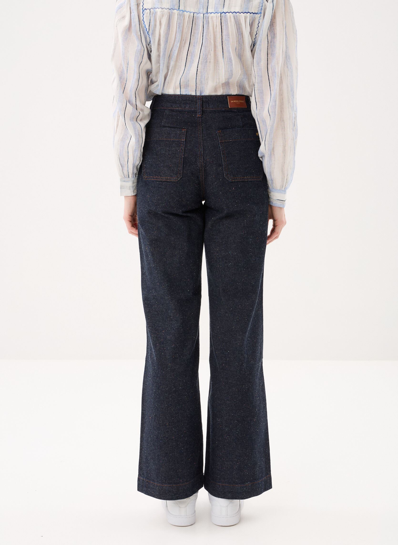 Wijde jeans / Flared Jeans Atlanty dames blauw La Petite Etoile Wijde jeans / Flared Jeans Atlanty dames blauw Brut