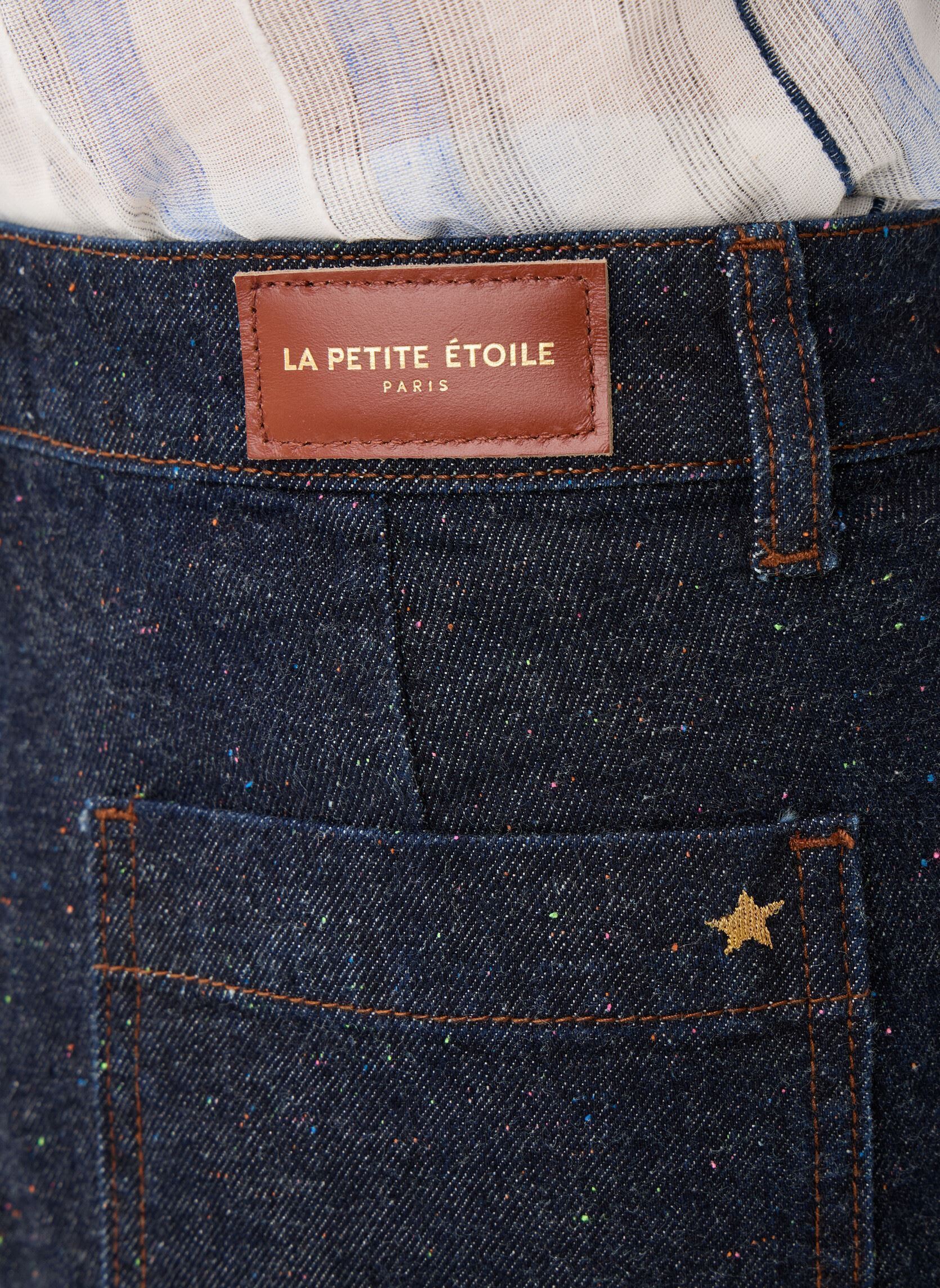 Wijde jeans / Flared Jeans Atlanty dames blauw La Petite Etoile Wijde jeans / Flared Jeans Atlanty dames blauw Brut
