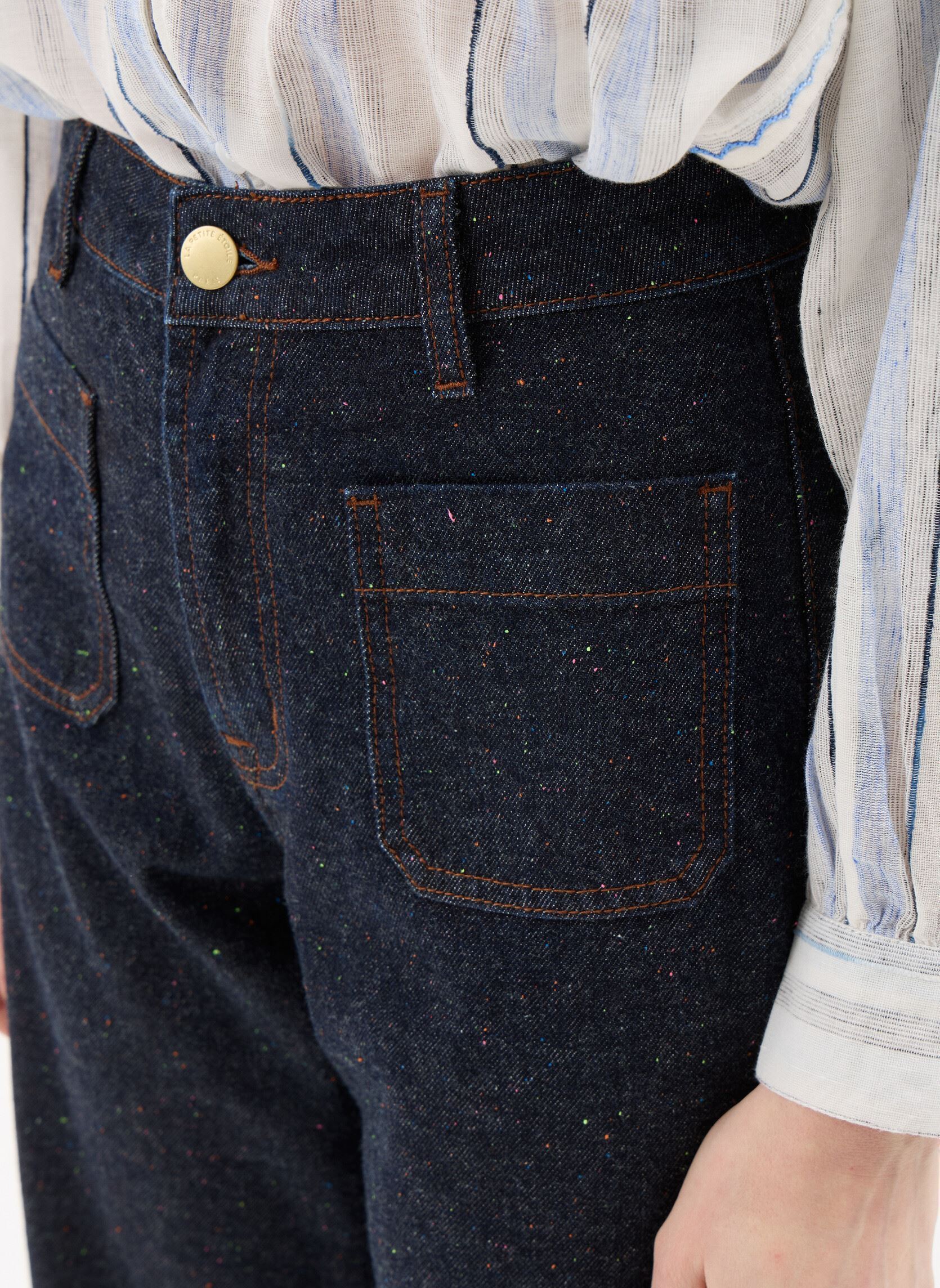 Wijde jeans / Flared Jeans Atlanty dames blauw La Petite Etoile Wijde jeans / Flared Jeans Atlanty dames blauw Brut