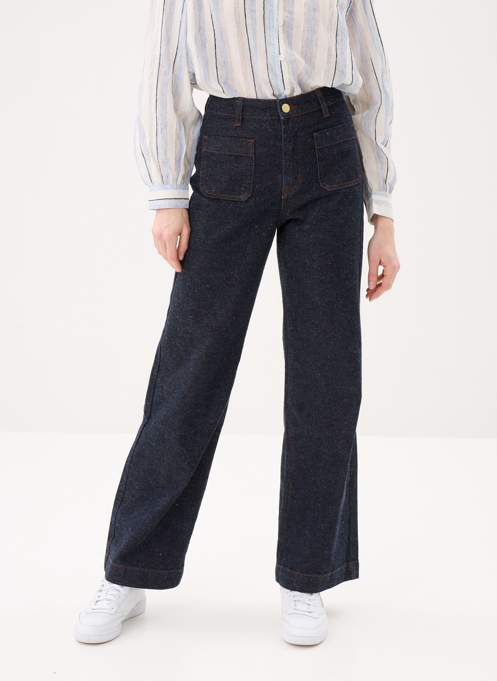 Wijde jeans / Flared Jeans Atlanty dames blauw La Petite Etoile Wijde jeans / Flared Jeans Atlanty dames blauw Brut