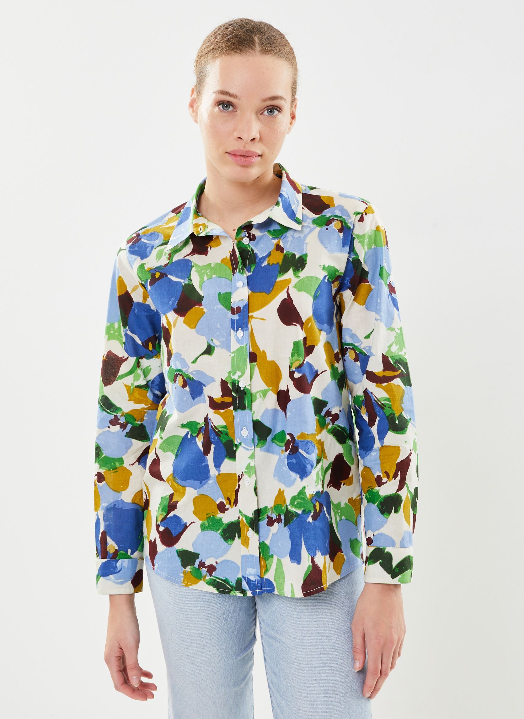Langarm-Hemden Cadia damen mehrfarbig La Petite Etoile Langarm-Hemden Cadia damen mehrfarbig Aqua