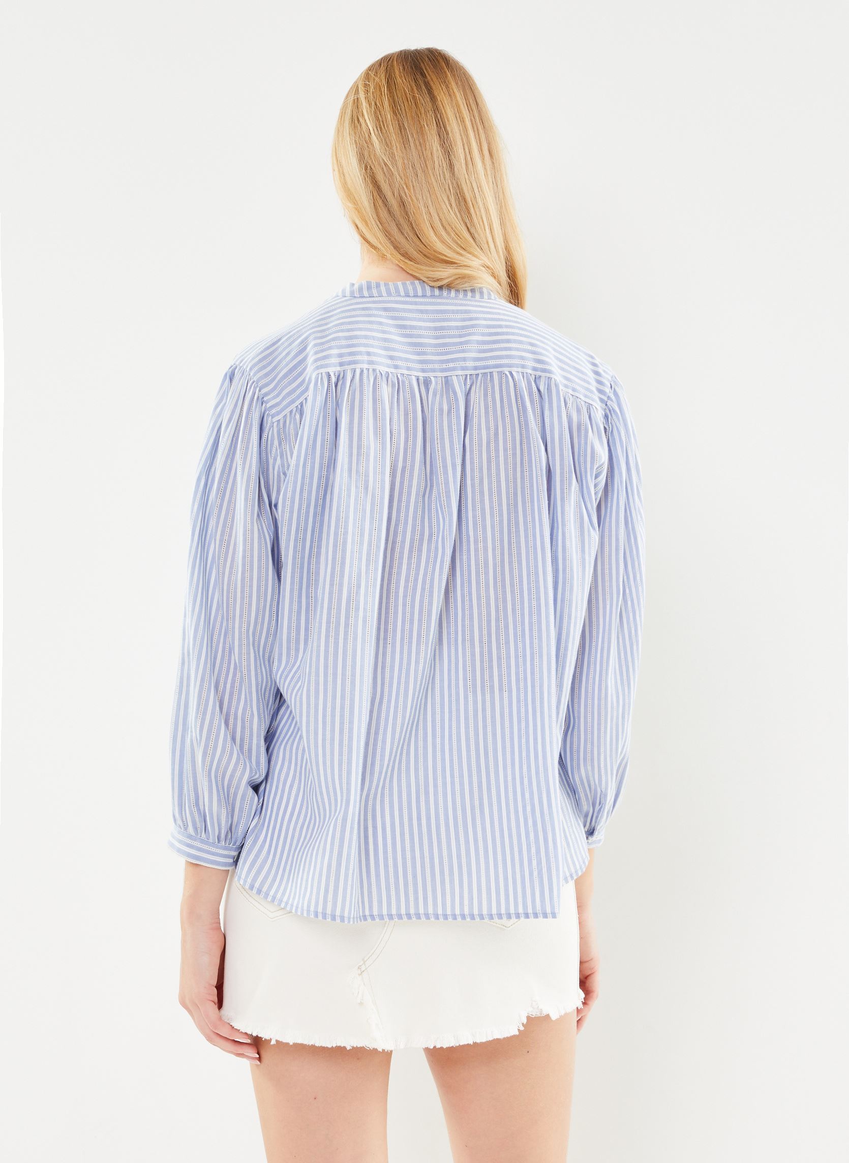Chemises manches longues Casilda femme bleu La Petite Etoile Chemises manches longues Casilda femme bleu Bleu