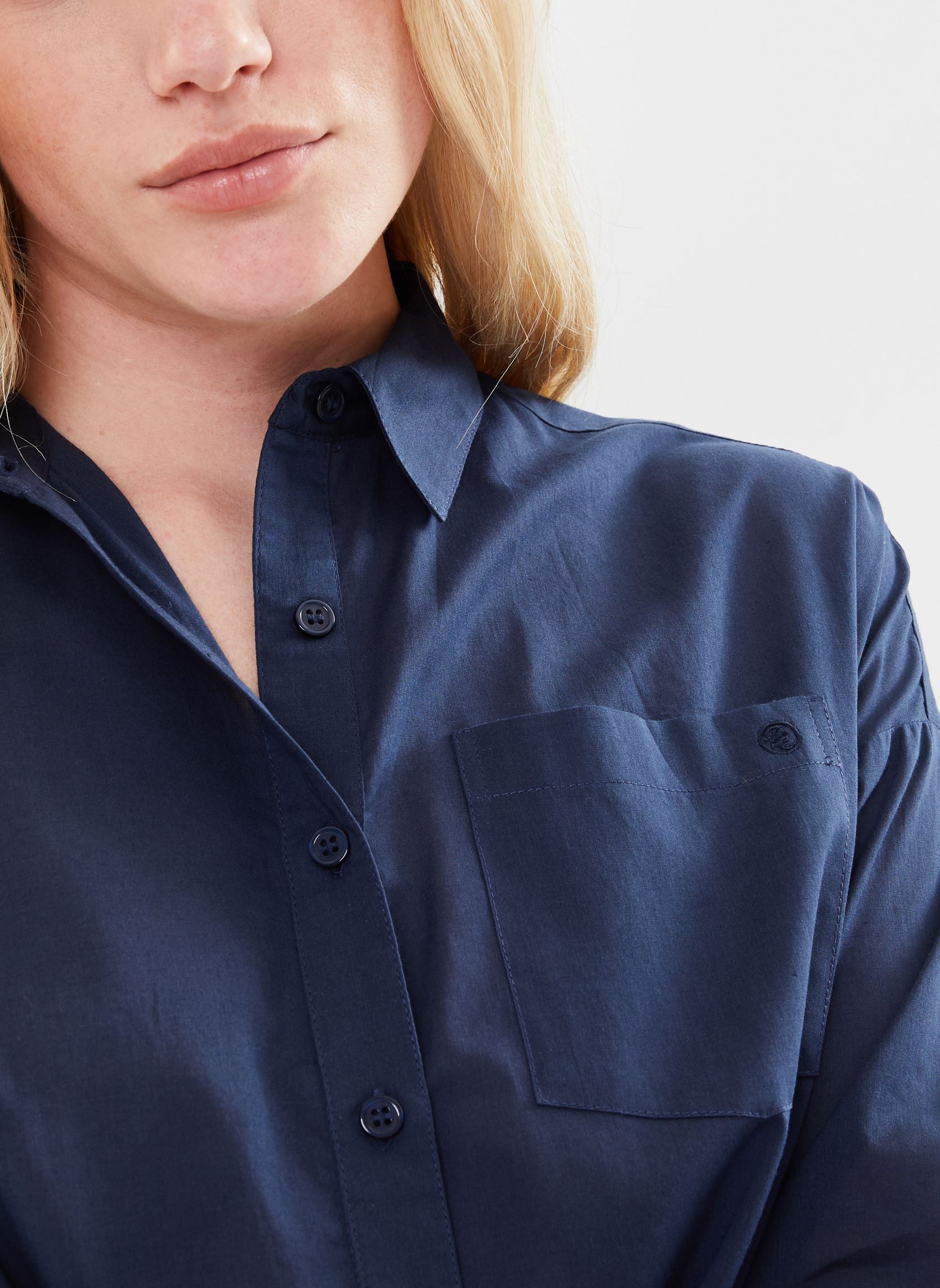 Camicie a maniche lunghe Coralia donna blu La Petite Etoile Camicie a maniche lunghe Coralia donna blu Marine