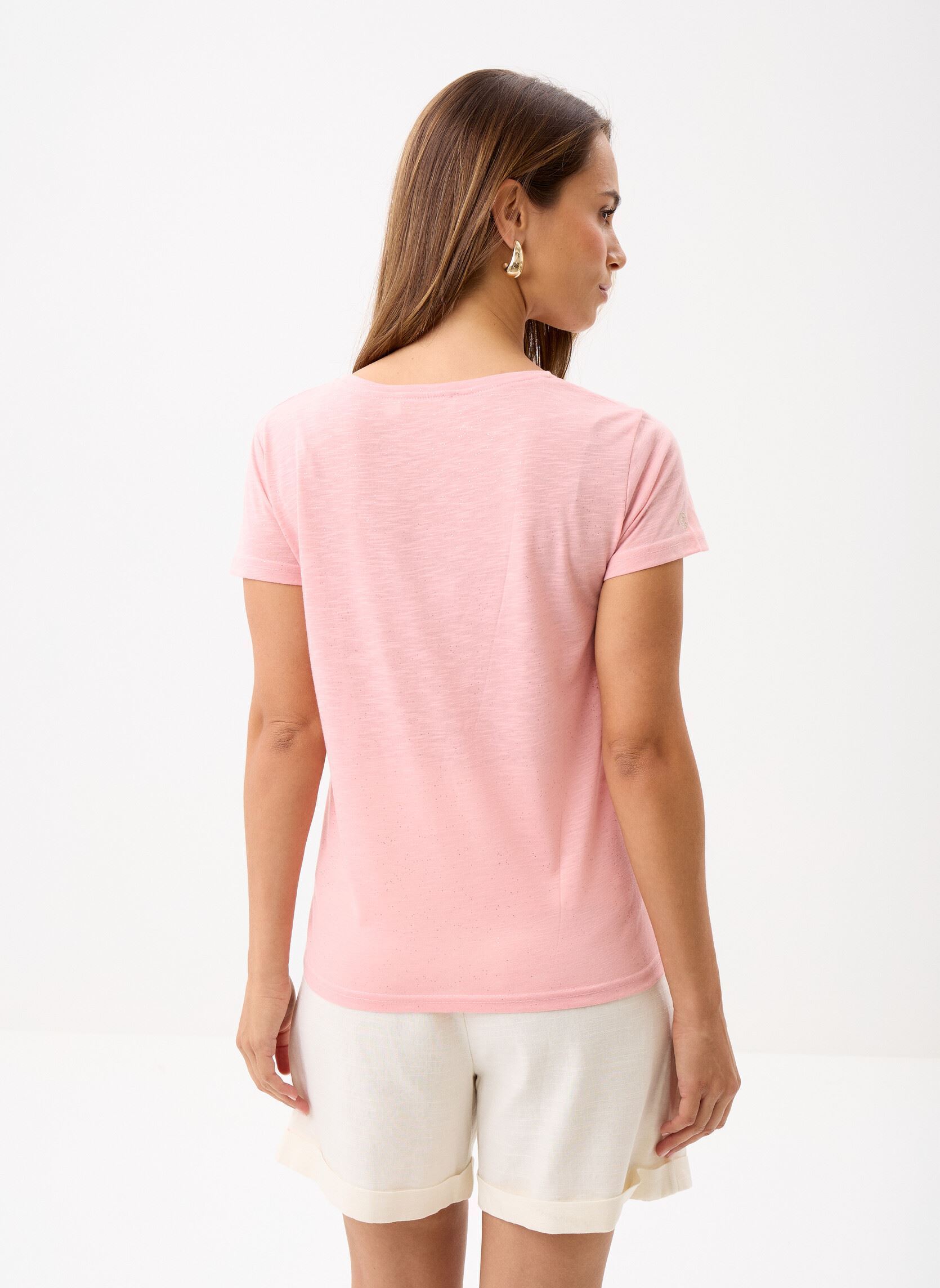 Kurzarm-T-Shirts Elva damen rosa La Petite Etoile Kurzarm-T-Shirts Elva damen rosa Rose