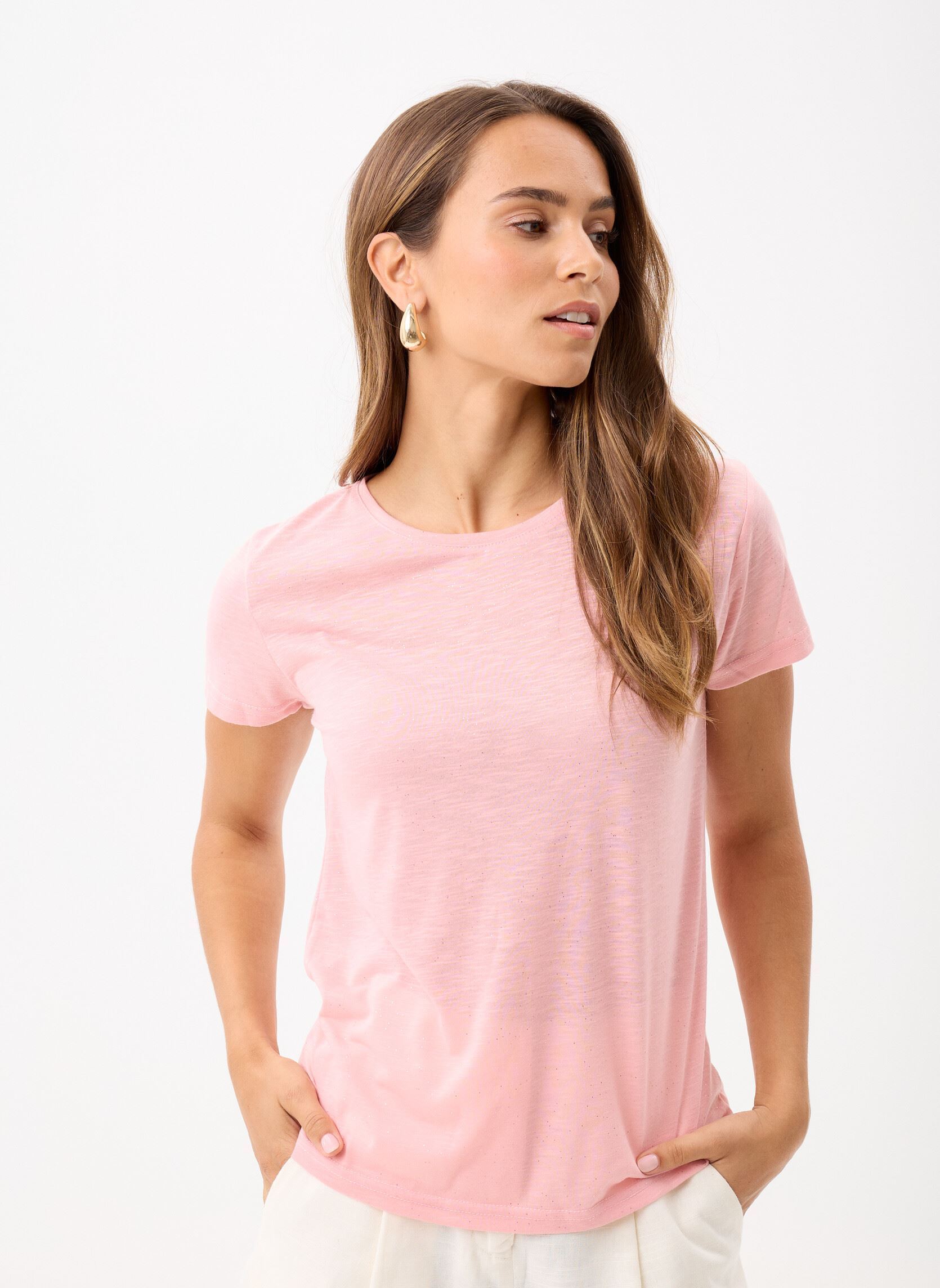 Kurzarm-T-Shirts Elva damen rosa La Petite Etoile Kurzarm-T-Shirts Elva damen rosa Rose