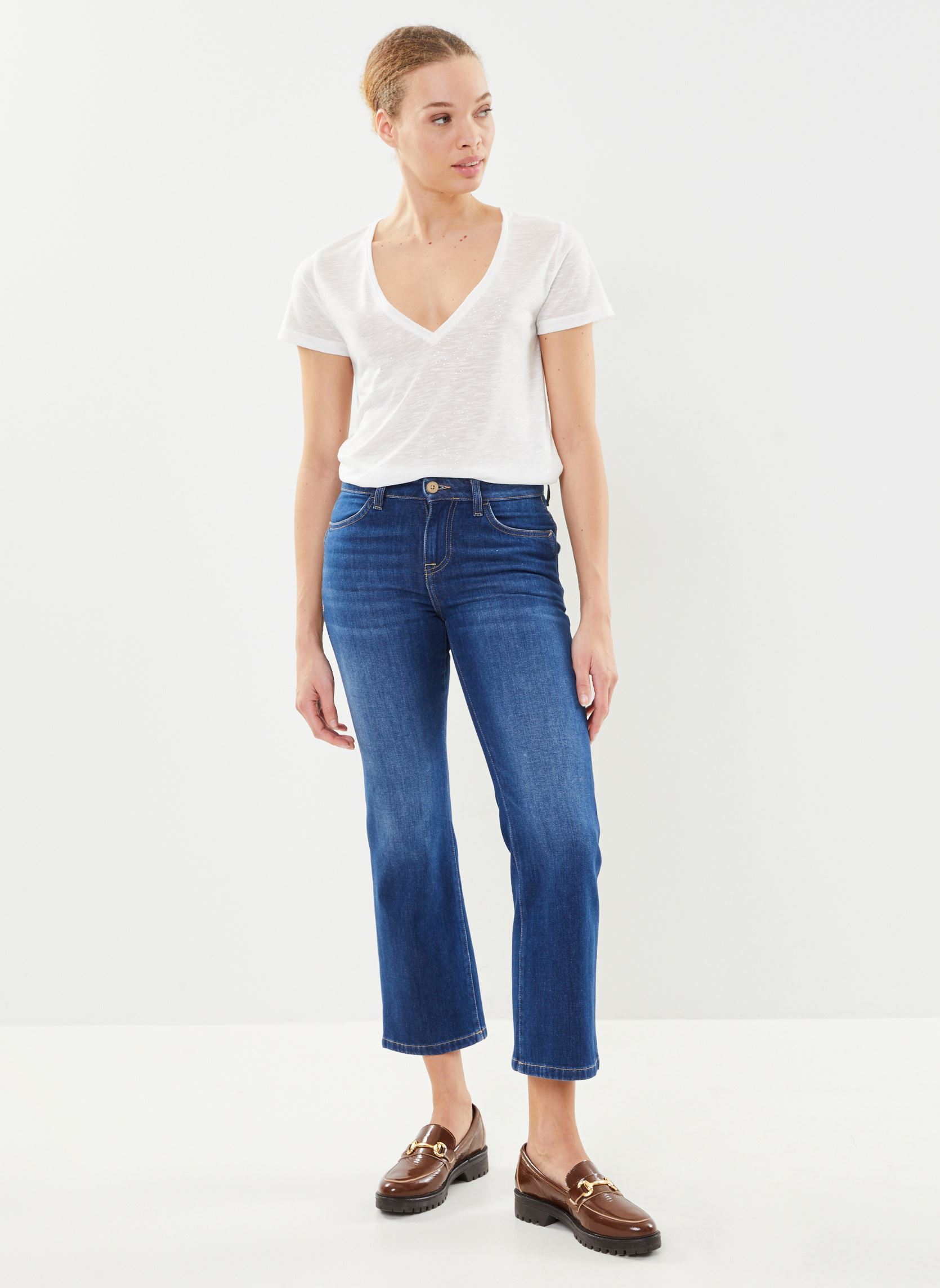 Tee-shirts manches courtes Elvie femme blanc La Petite Etoile Tee-shirts manches courtes Elvie femme blanc Blanc