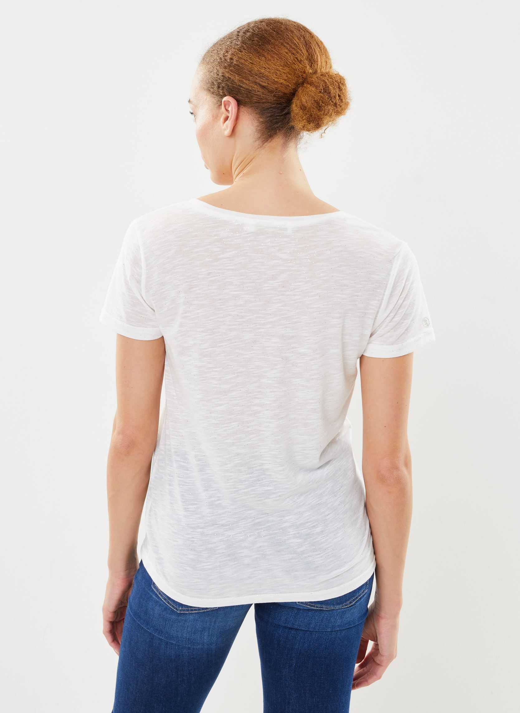 Tee-shirts manches courtes Elvie femme blanc La Petite Etoile Tee-shirts manches courtes Elvie femme blanc Blanc