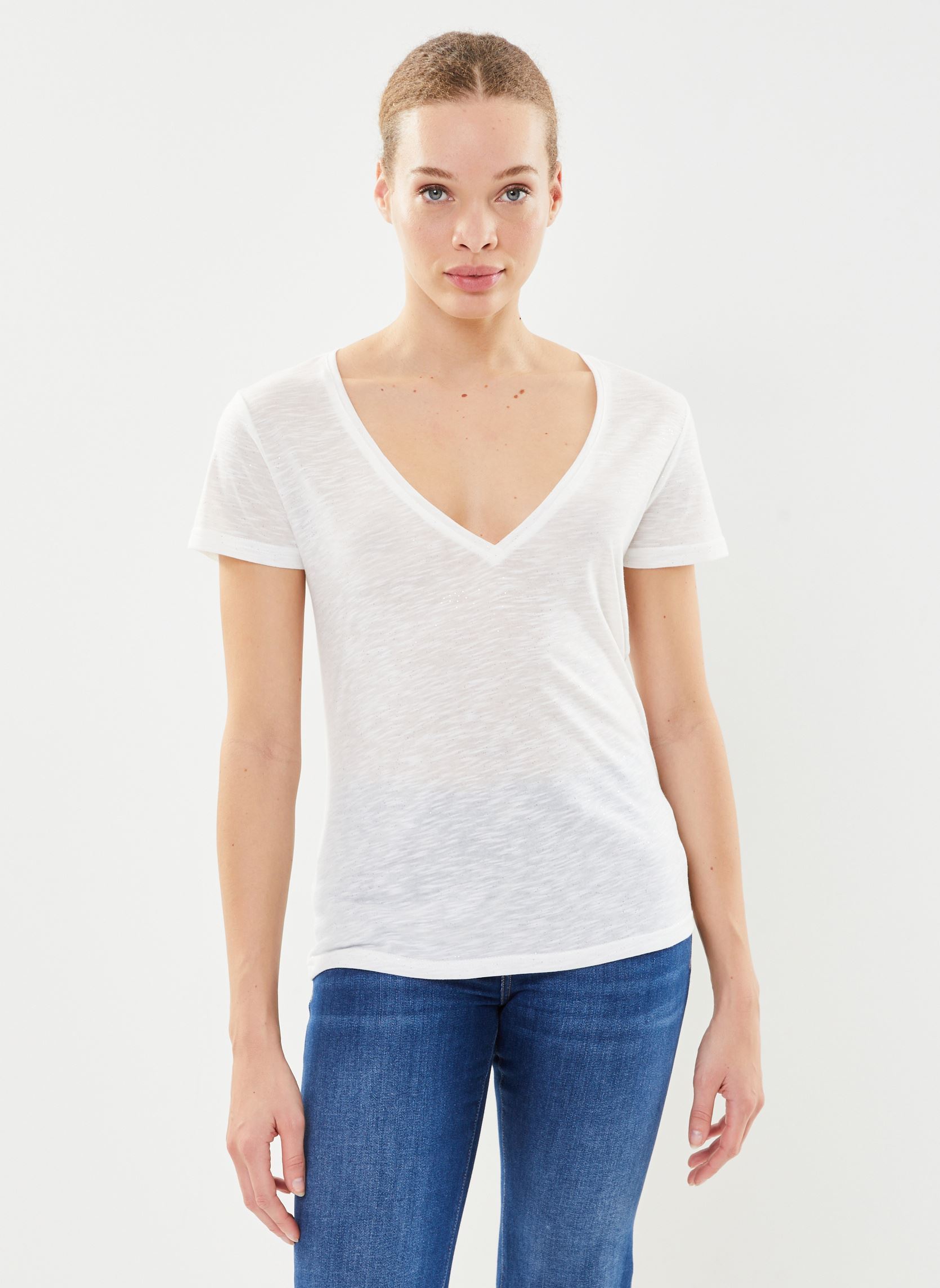 Tee-shirts manches courtes Elvie femme blanc La Petite Etoile Tee-shirts manches courtes Elvie femme blanc Blanc