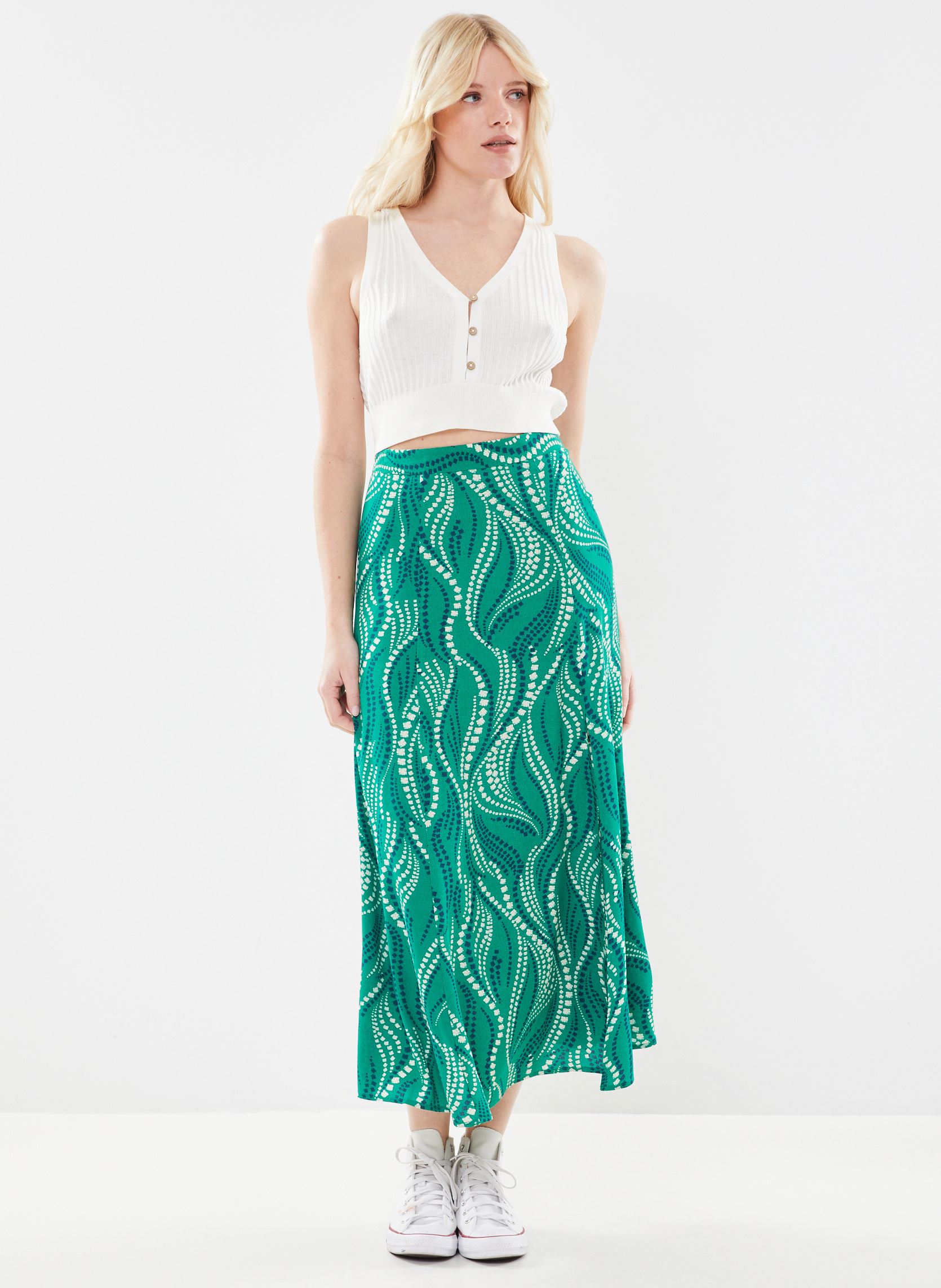 Jupes mi-longues Jema femme vert La Petite Etoile Jupes mi-longues Jema femme vert MUGUET