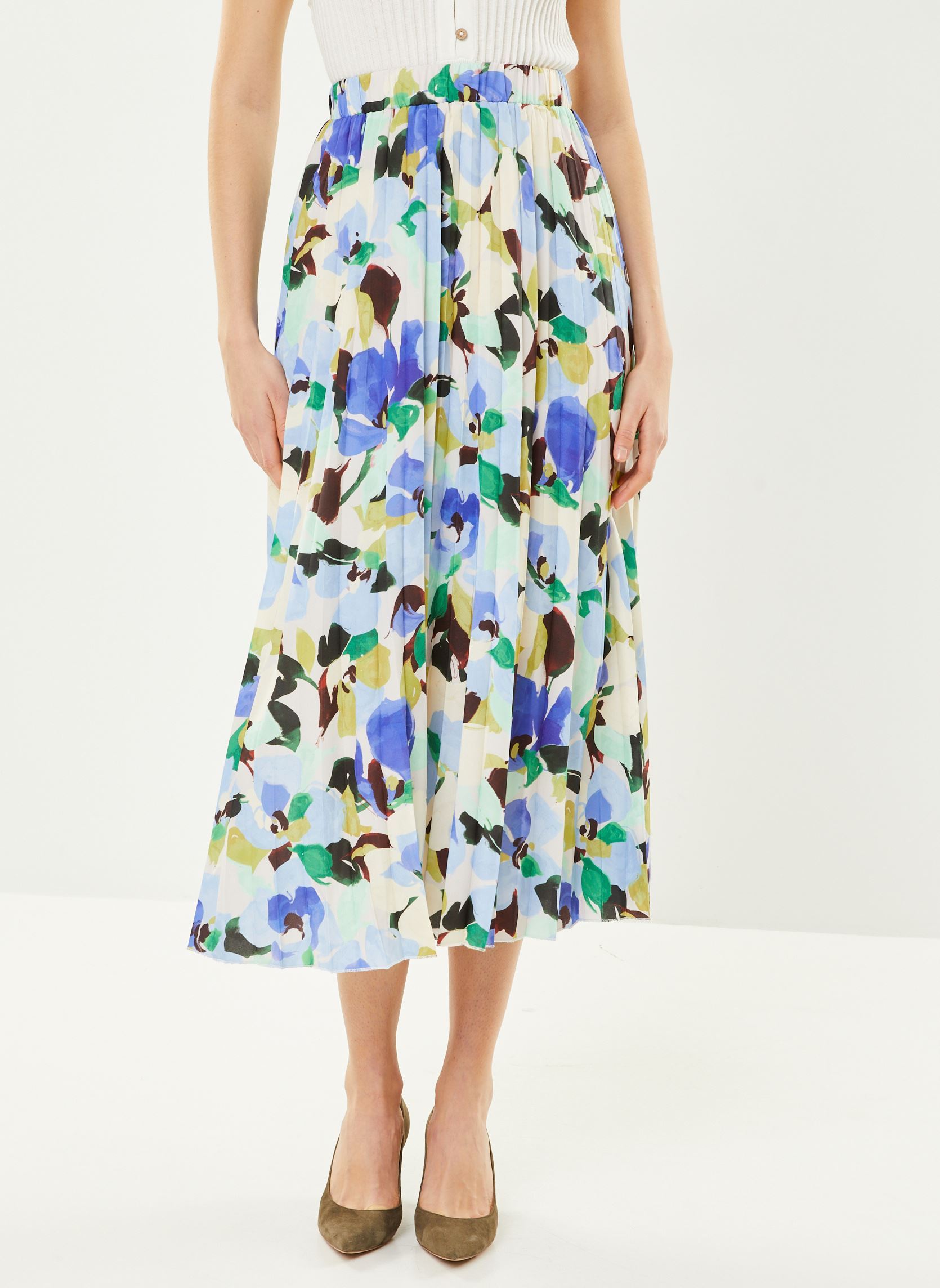 Jupes mi-longues Jira femme multicolore La Petite Etoile Jupes mi-longues Jira femme multicolore Aqua