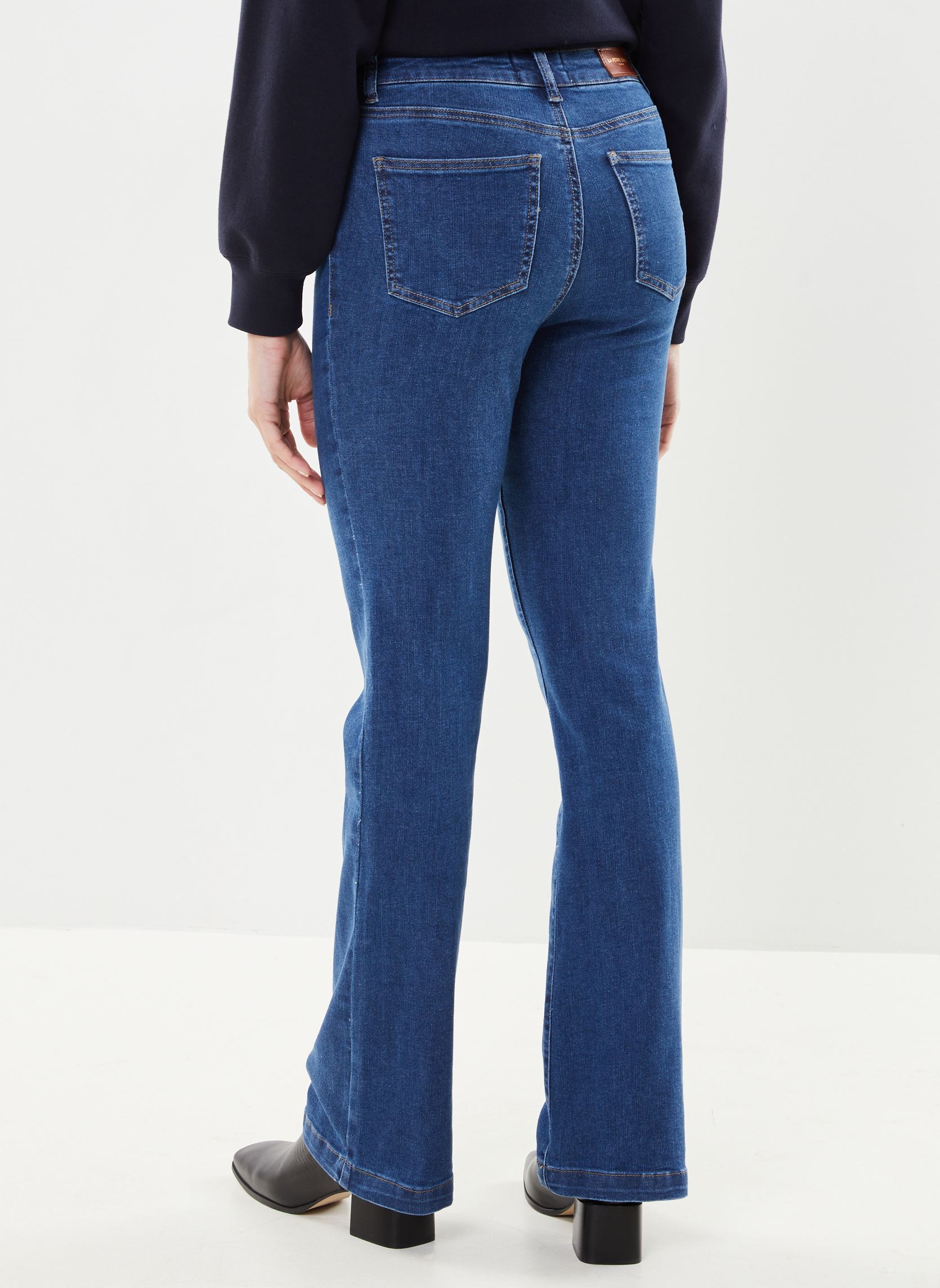 Rechte jeans / Straight Leg Jeans Lancelot dames blauw La Petite Etoile Rechte jeans / Straight Leg Jeans Lancelot dames blauw DEEP WASH