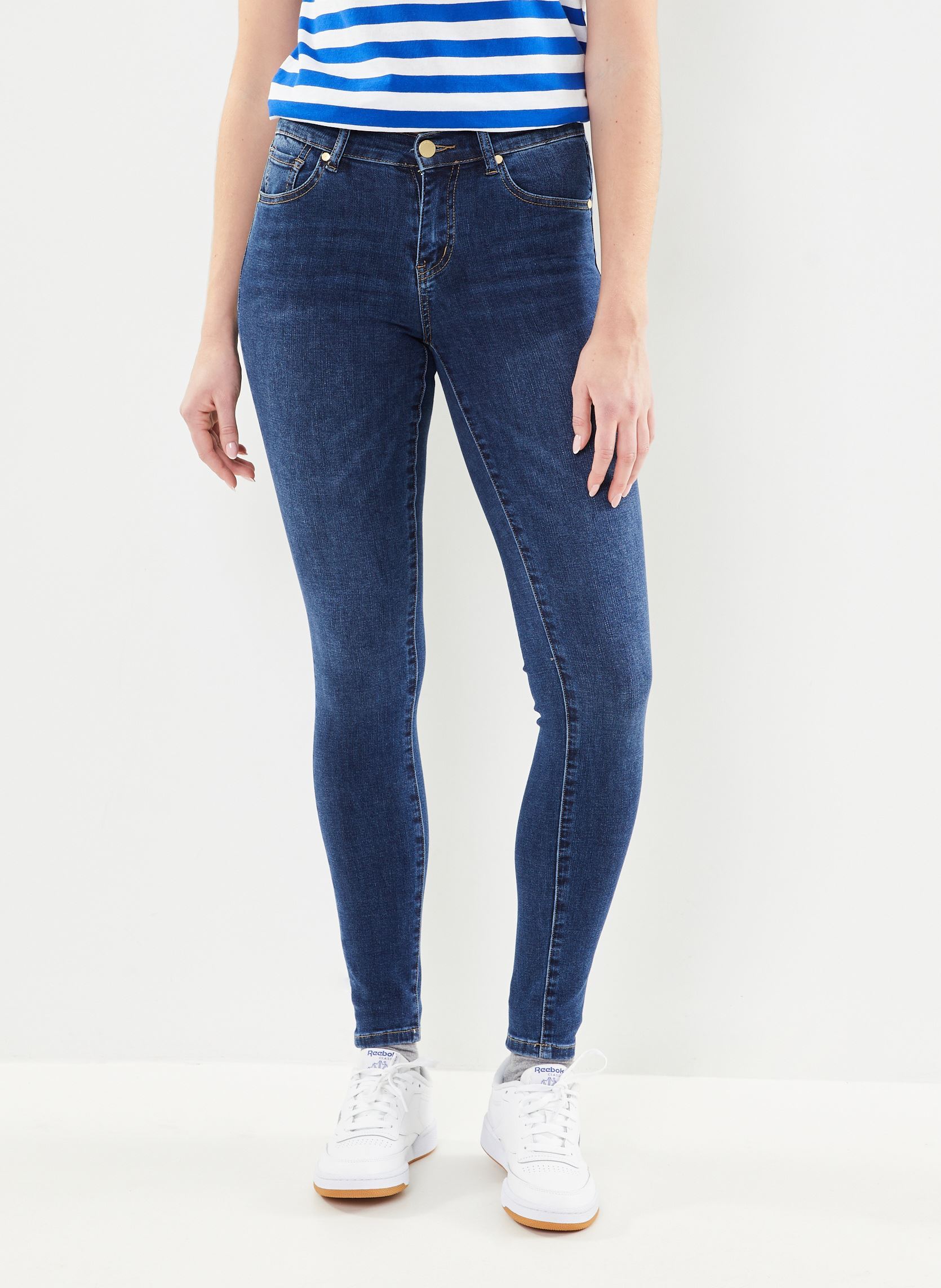 Vaqueros ajustados y entubados Maude W mujer azul La Petite Etoile Vaqueros ajustados y entubados Maude W mujer azul WASH