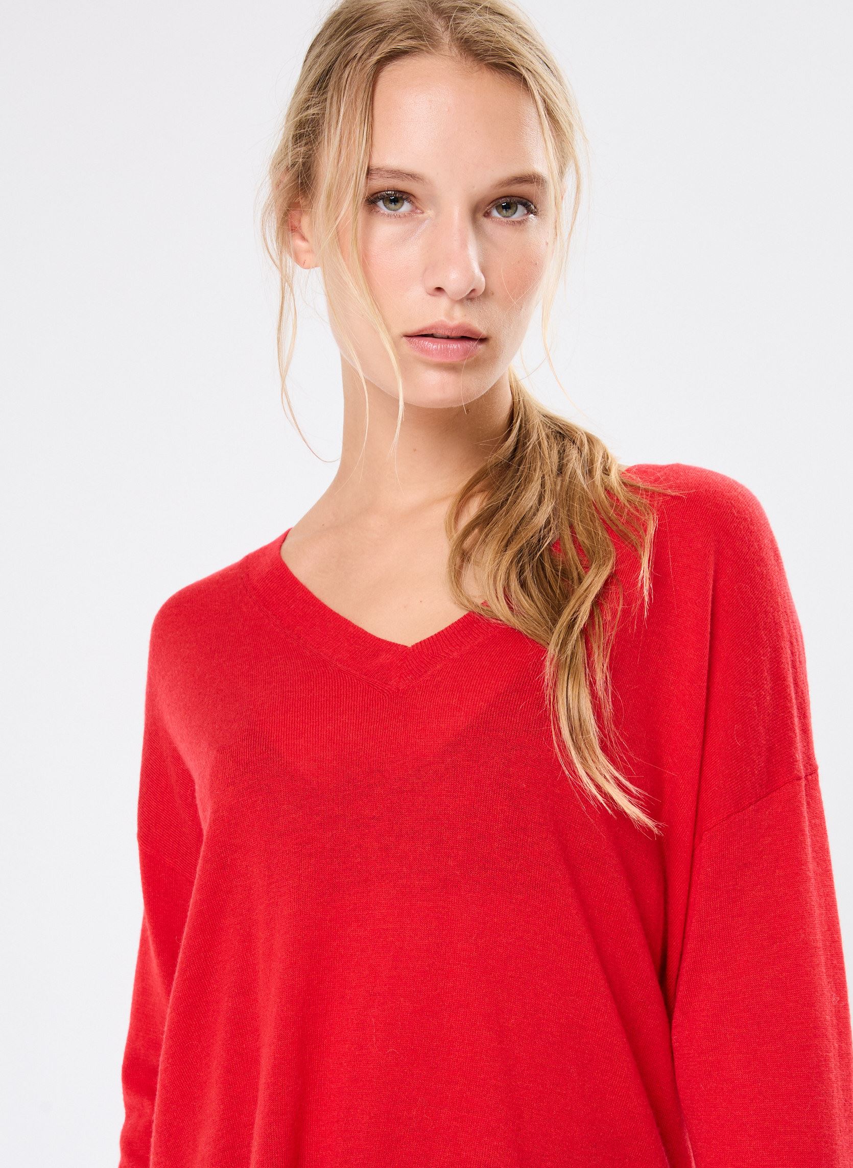 Pullover Melya damen rot La Petite Etoile Pullover Melya damen rot Rouge