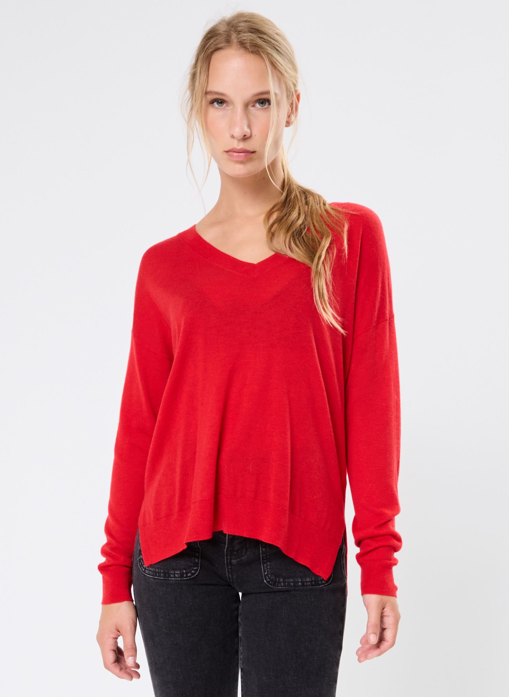 Pullover Melya damen rot La Petite Etoile Pullover Melya damen rot Rouge