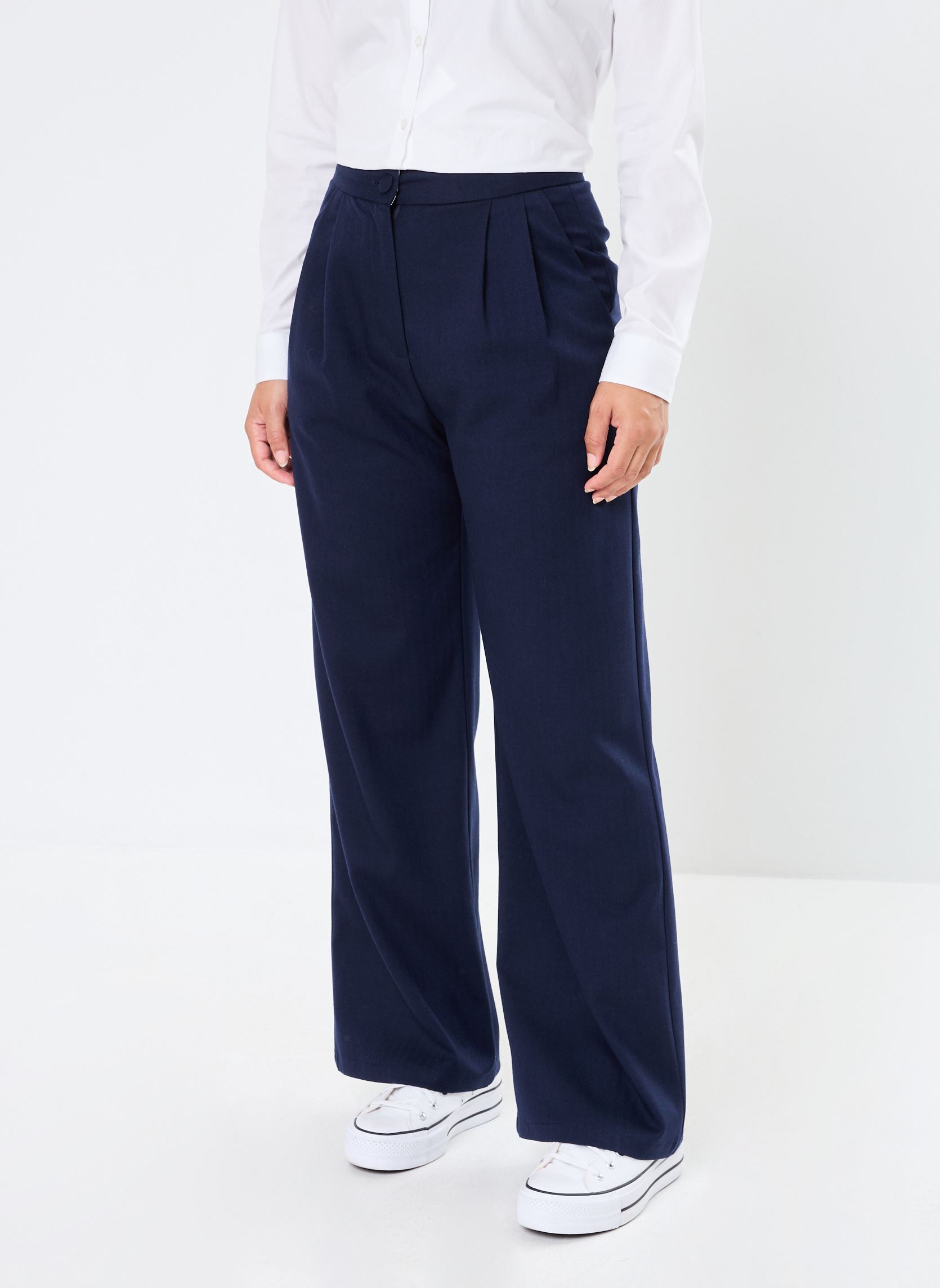 Wijde broeken Paoline dames blauw La Petite Etoile Wijde broeken Paoline dames blauw Marine