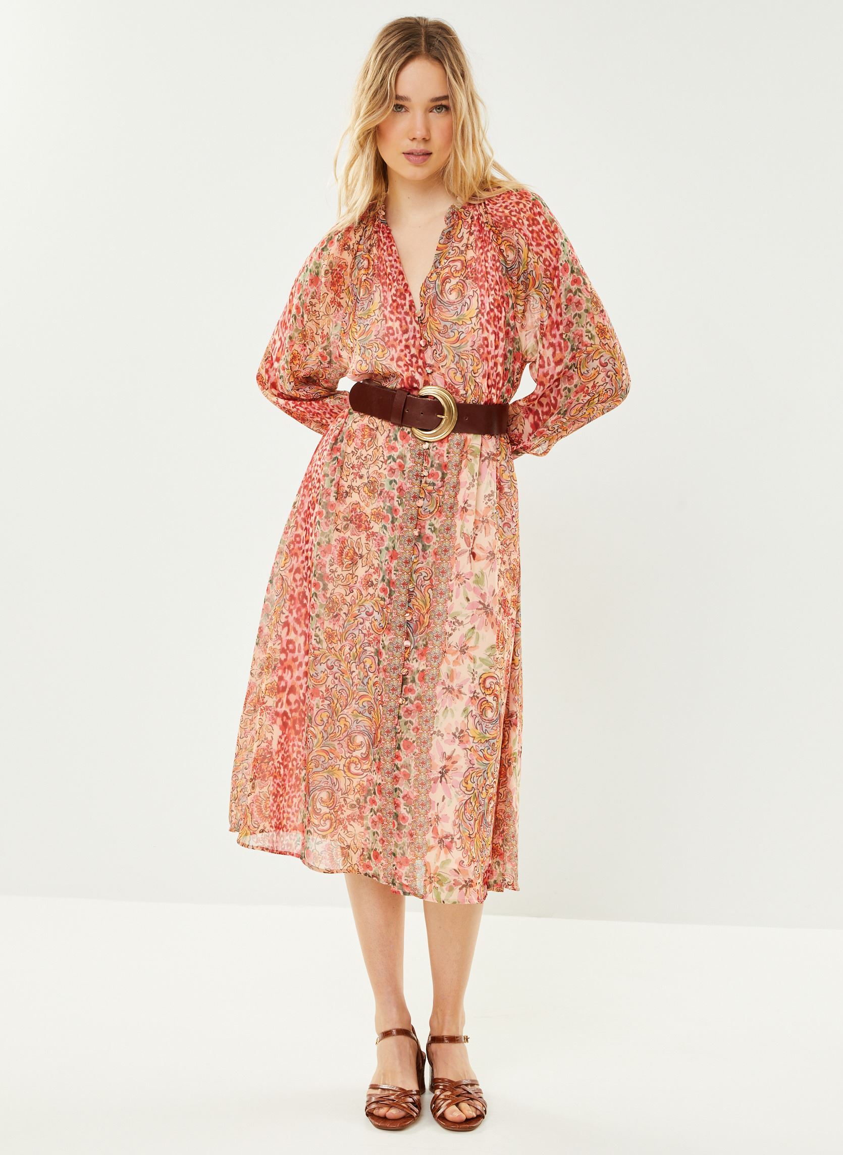 Lange Kleider Rena damen mehrfarbig La Petite Etoile Lange Kleider Rena damen mehrfarbig PATCHWORK