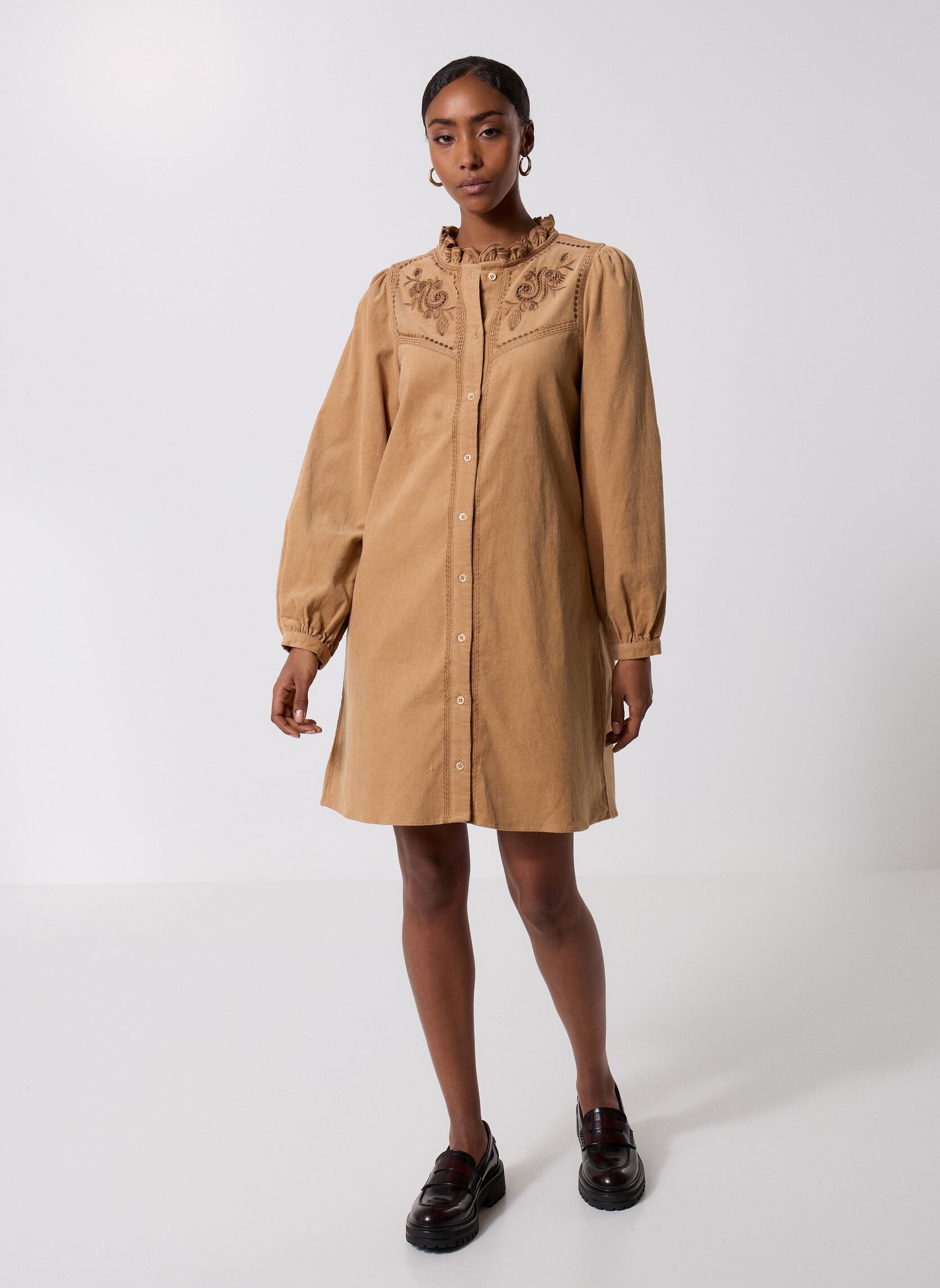 Robes Riya femme beige La Petite Etoile Robes Riya femme beige 13-BEIGE