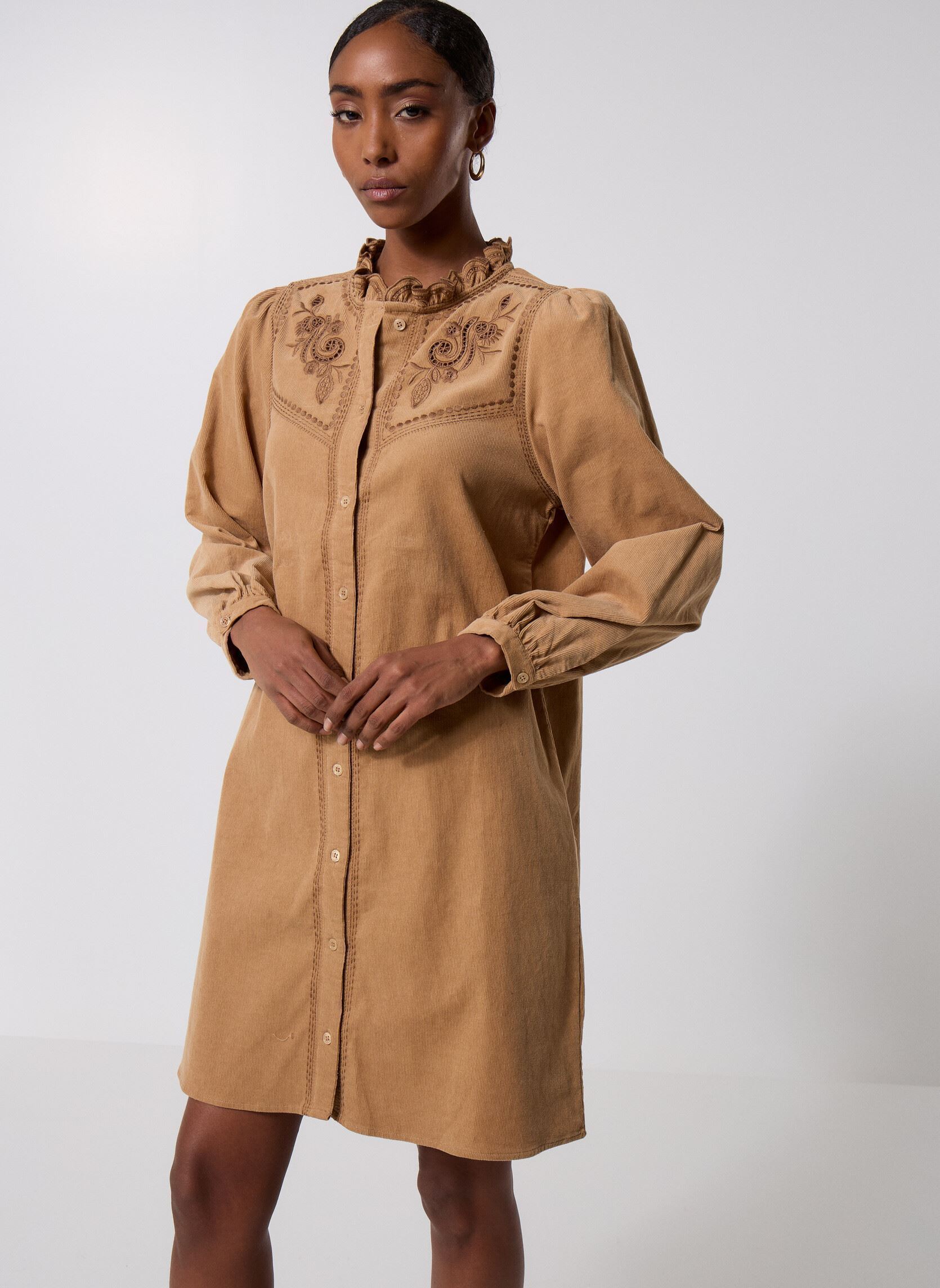 Robes Riya femme beige La Petite Etoile Robes Riya femme beige 13-BEIGE