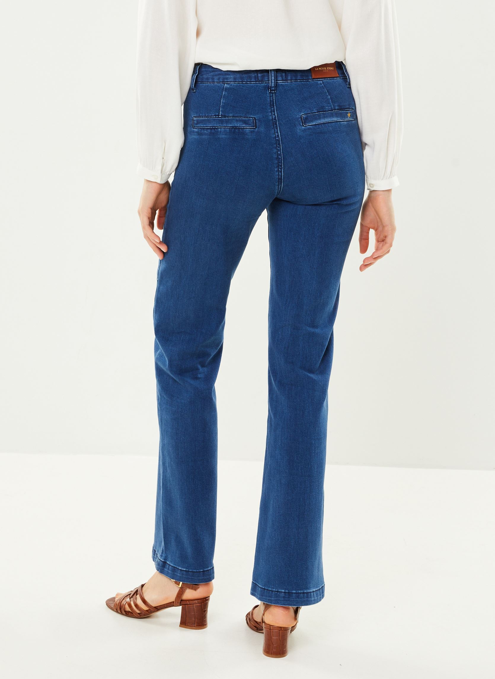 Wijde jeans / Flared Jeans Sonny S A dames blauw La Petite Etoile Wijde jeans / Flared Jeans Sonny S A dames blauw Stone