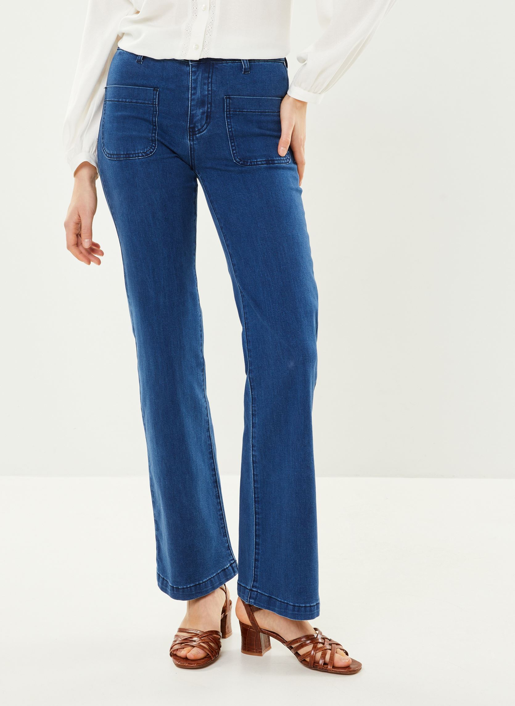 Wijde jeans / Flared Jeans Sonny S A dames blauw La Petite Etoile Wijde jeans / Flared Jeans Sonny S A dames blauw Stone
