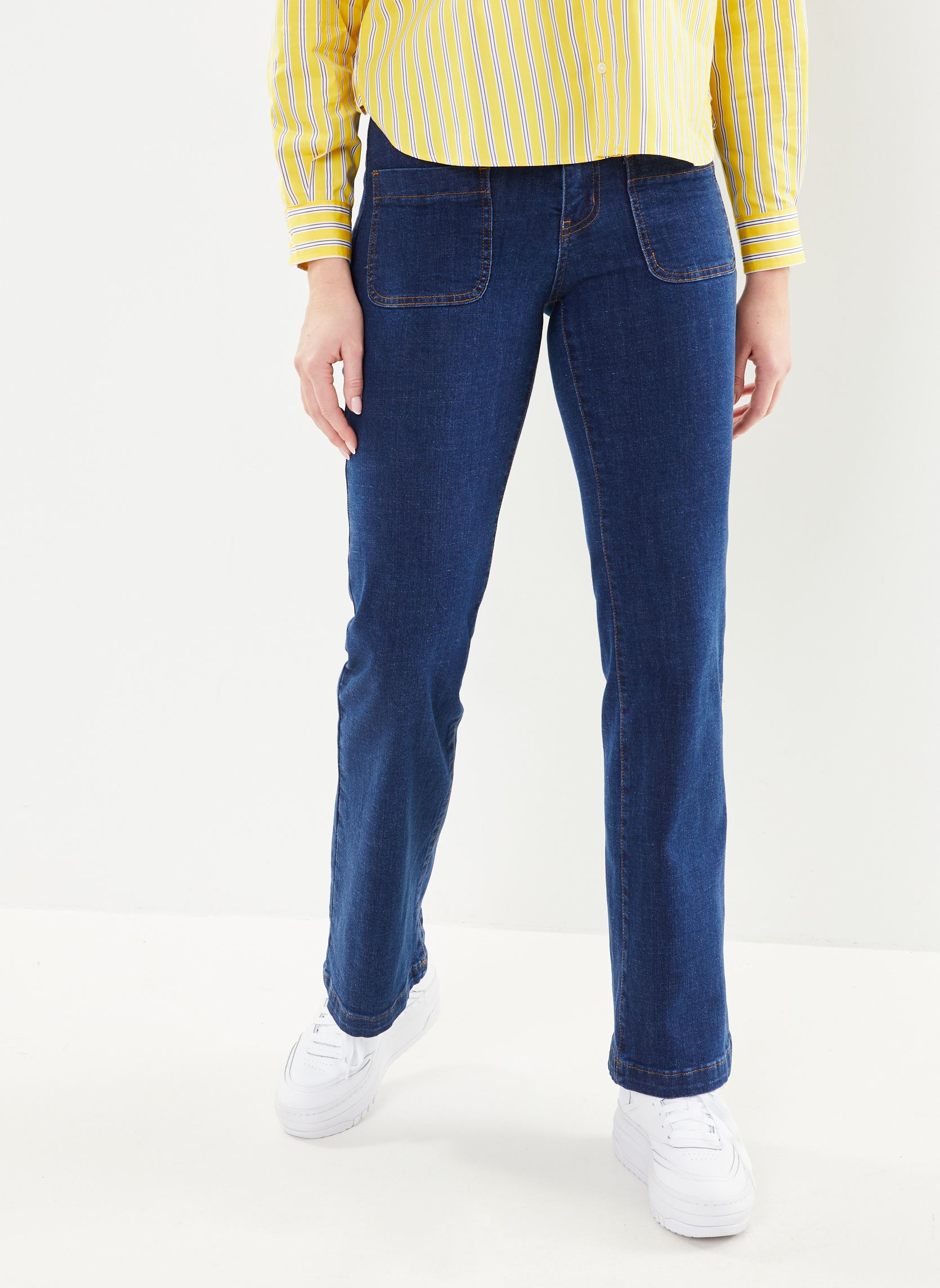 Wijde jeans / Flared Jeans Sonny W A dames blauw La Petite Etoile Wijde jeans / Flared Jeans Sonny W A dames blauw Wash