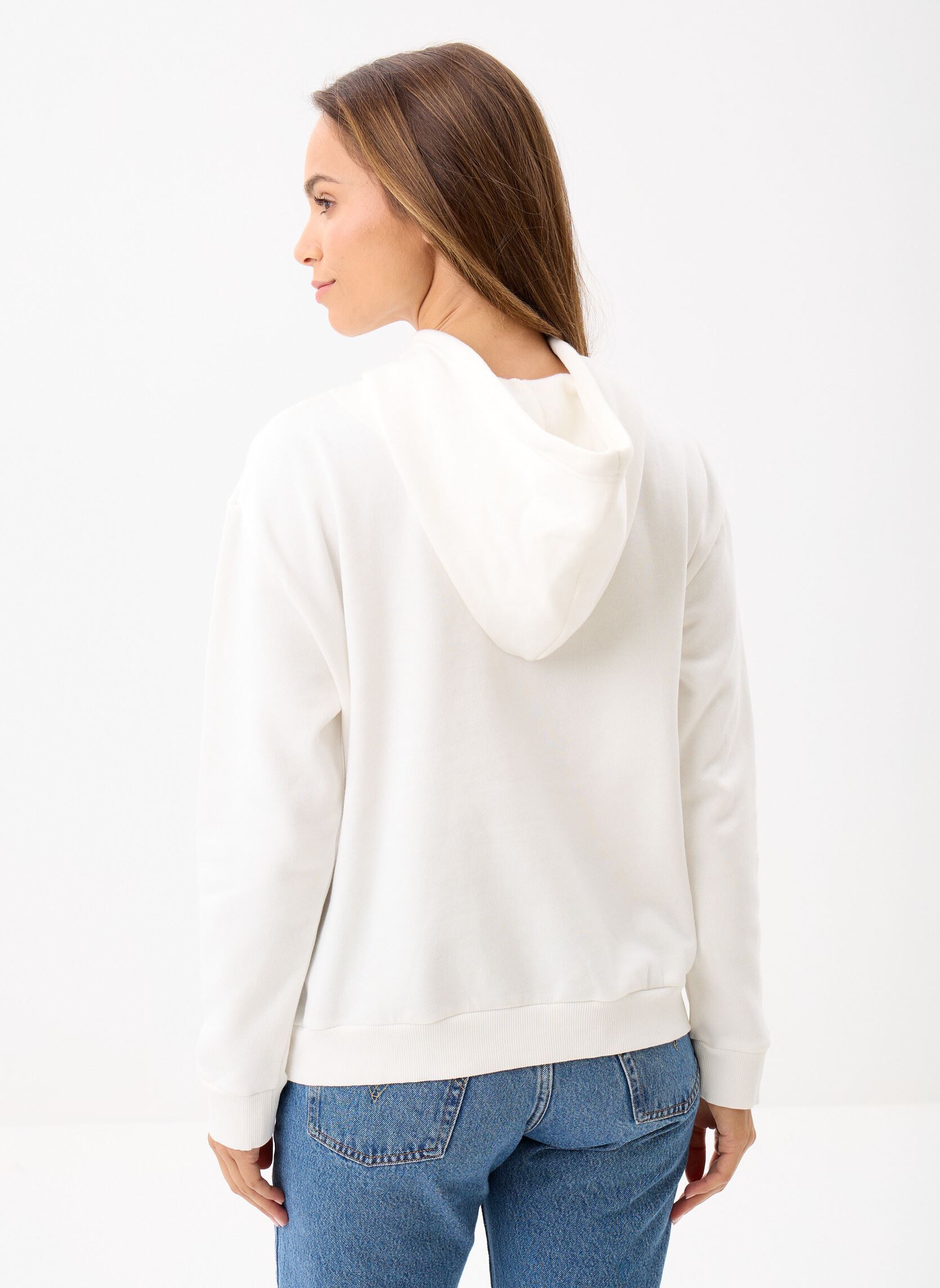 Sweats à capuche Taris femme blanc La Petite Etoile Sweats à capuche Taris femme blanc Ecru