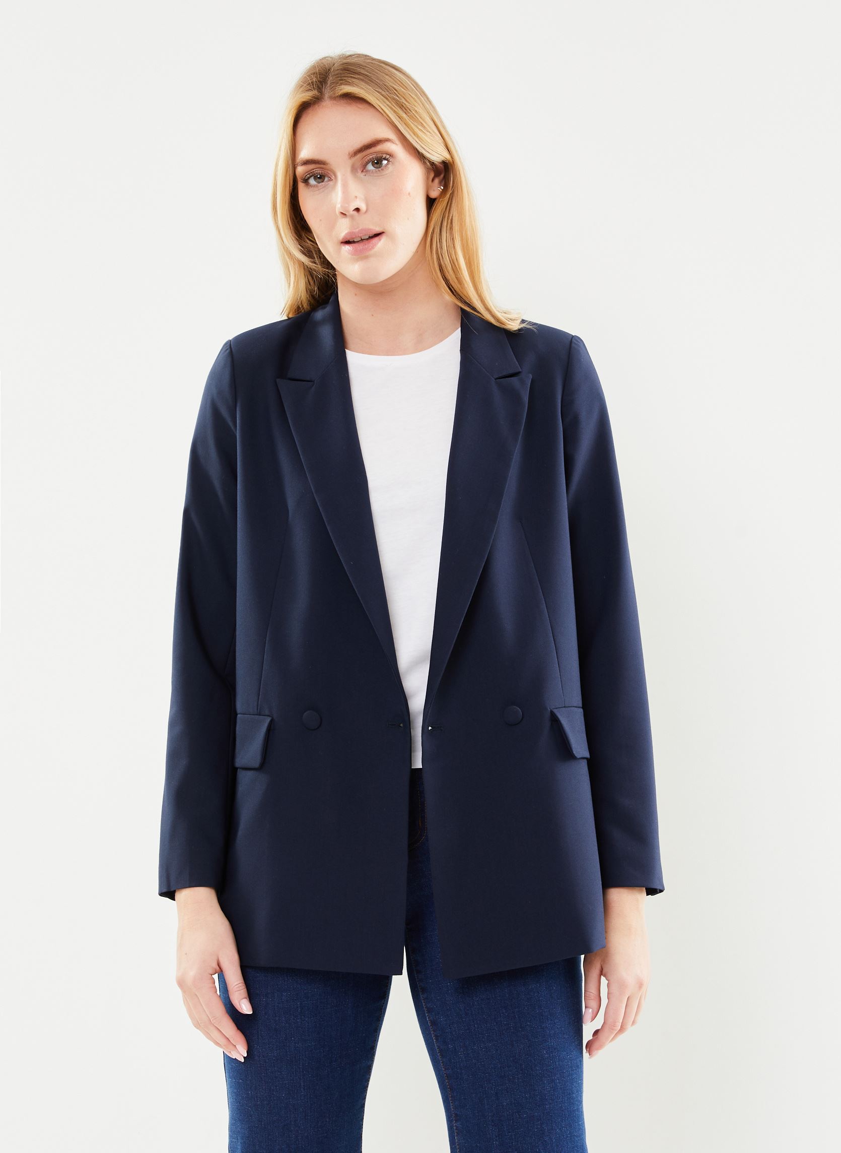 Veste blazer oversize noir femme grande taille | La Halle