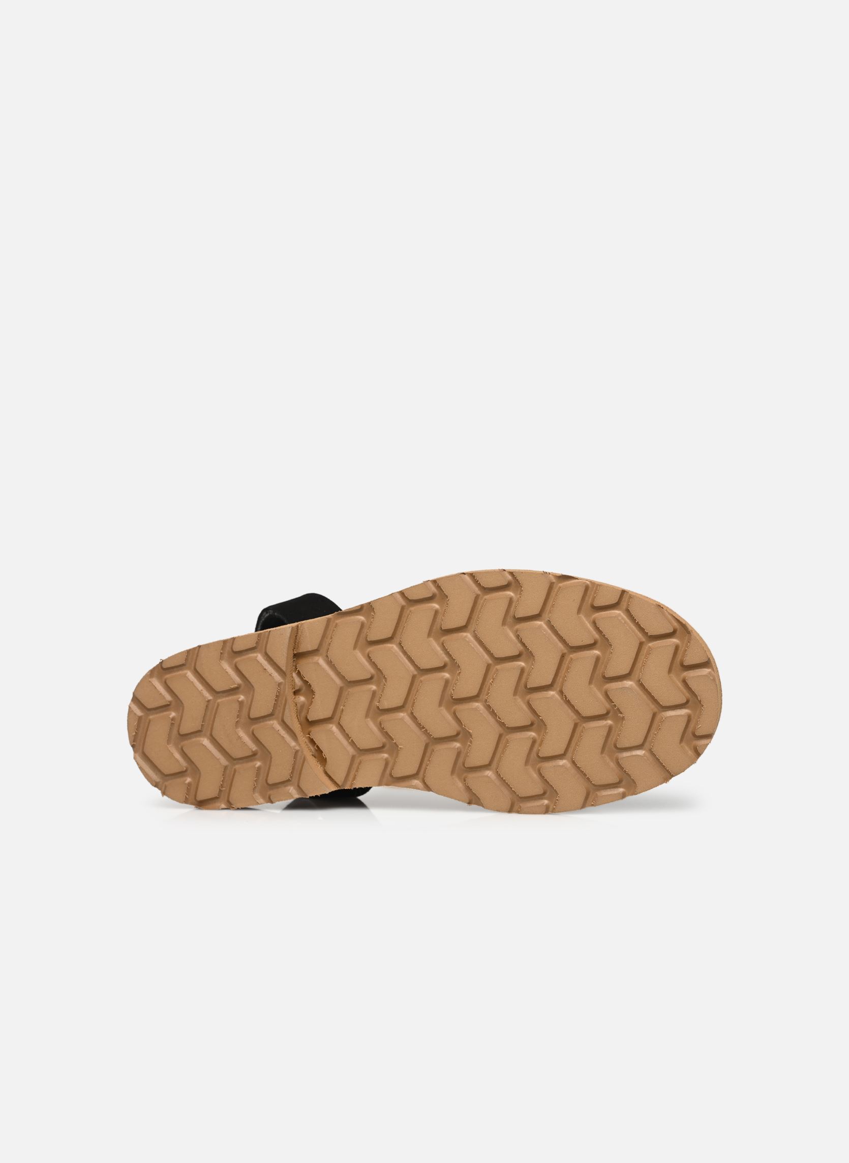 Minorquines Sandales plates Avarca Daim femme noir | Sarenza France