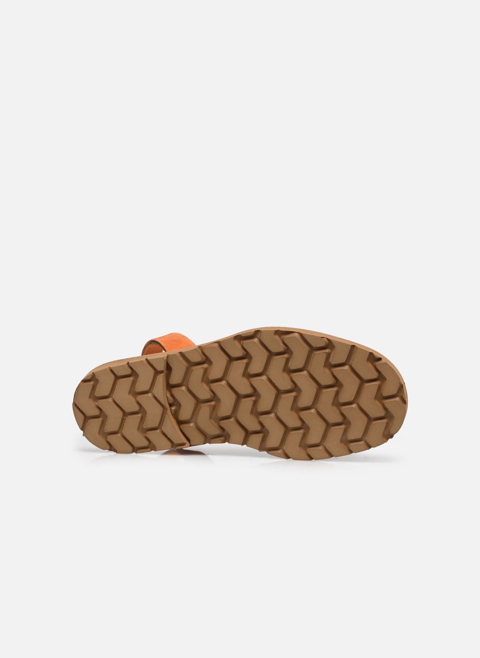 Flache Sandalen Avarca Daim damen orange Minorquines Flache Sandalen Avarca Daim damen orange MANDARINA