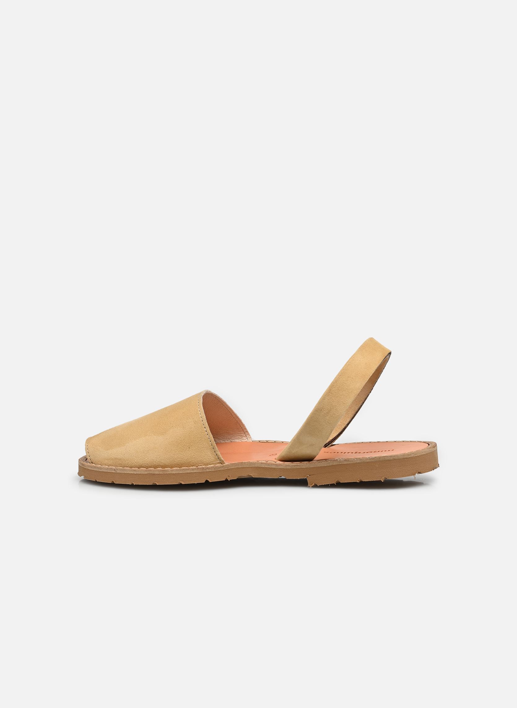 Flache Sandalen Avarca Daim damen beige Minorquines Flache Sandalen Avarca Daim damen beige PLEYADE