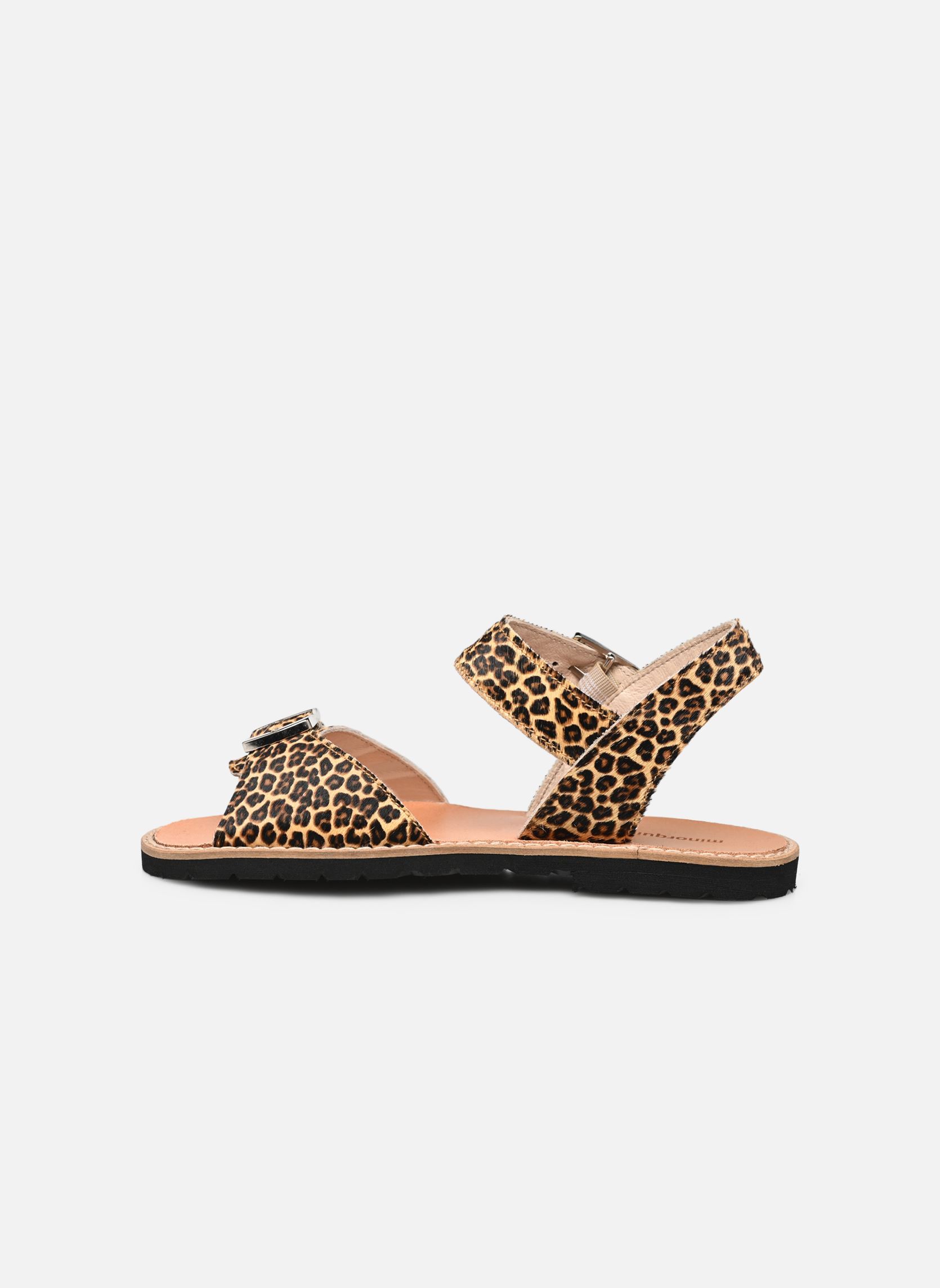 Flache Sandalen Avarca Boucle Mini Léo damen braun Minorquines Flache Sandalen Avarca Boucle Mini Léo damen braun MINI LÉO