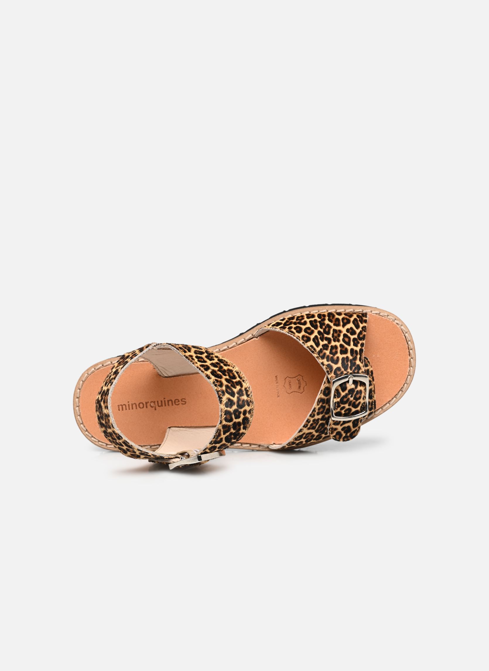 Flache Sandalen Avarca Boucle Mini Léo damen braun Minorquines Flache Sandalen Avarca Boucle Mini Léo damen braun MINI LÉO