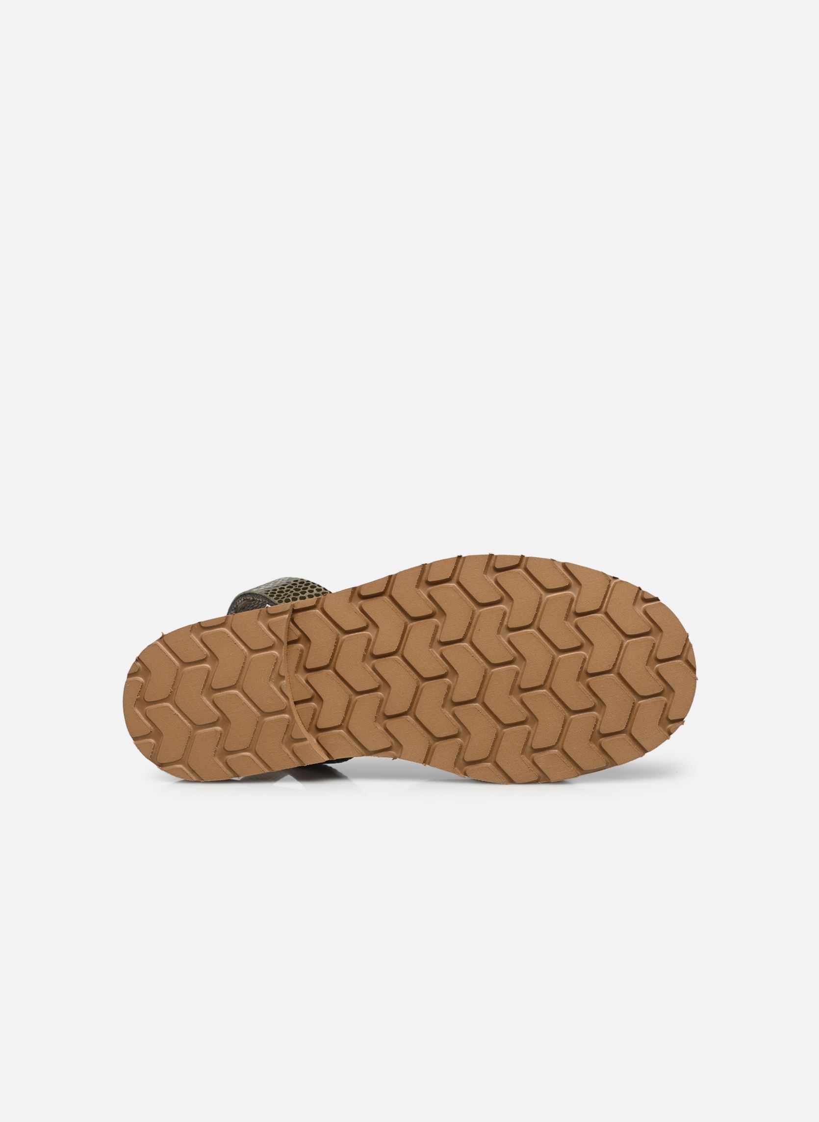 Sandalias planas Avarca Compostelle Lézard mujer verde Minorquines Sandalias planas Avarca Compostelle Lézard mujer verde OLIVA