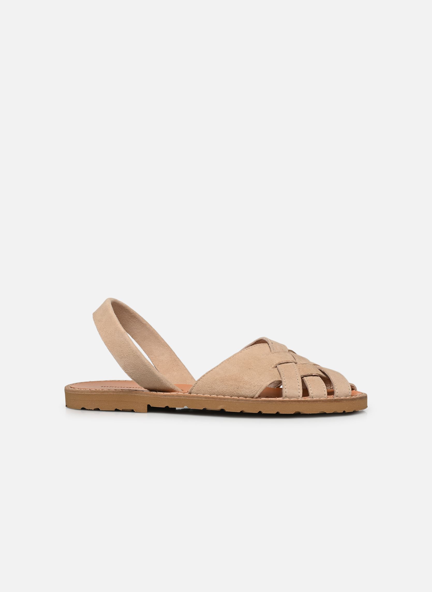 Platte sandalen Avarca Compostelle Daim dames beige Minorquines Platte sandalen Avarca Compostelle Daim dames beige TAUPE